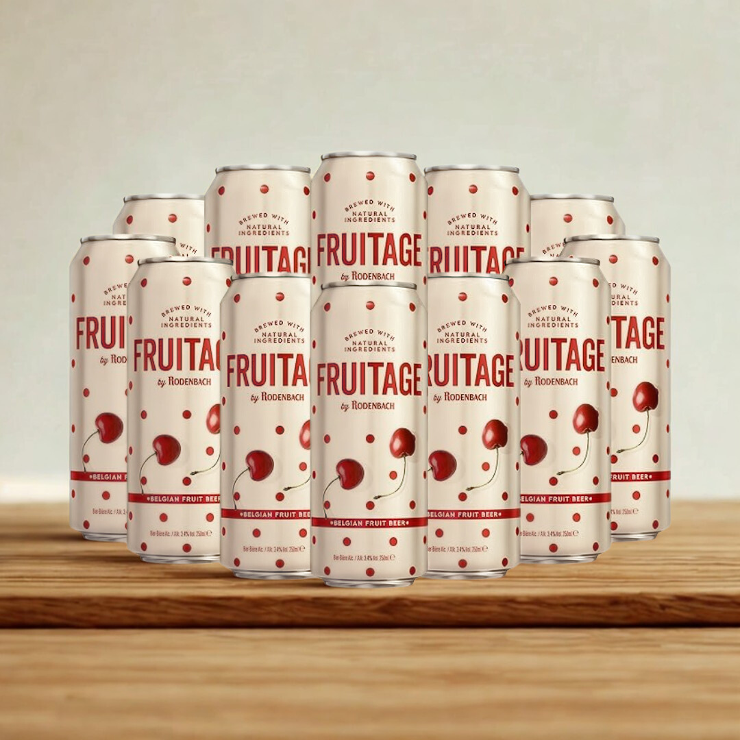 Rodenbach Fruitage Belgian Fruit Beer 500ml Cans – 3.4% ABV (12 Pack)