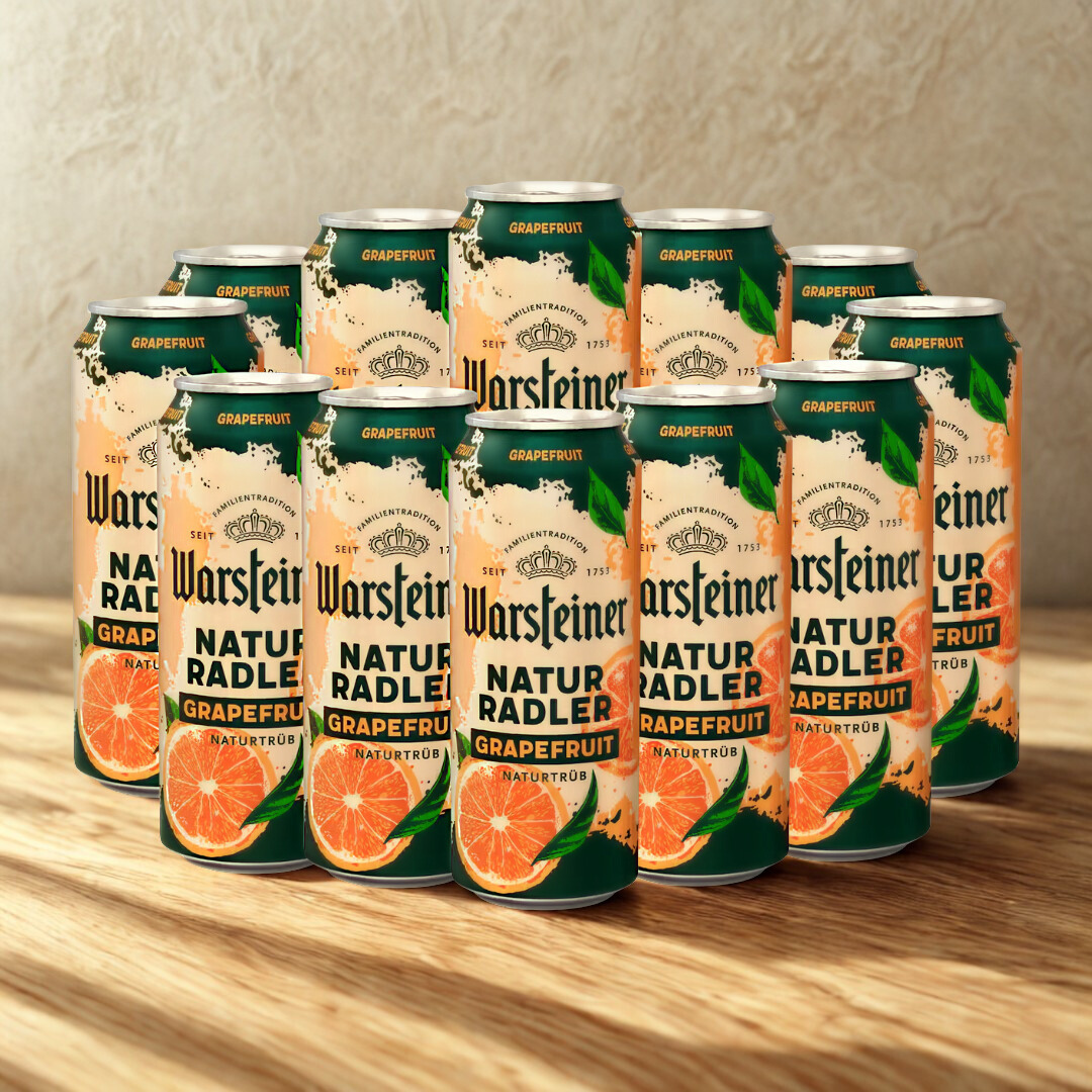 Warsteiner Grapefruit Radler 500ml Cans - 2.5% ABV (12 Pack)