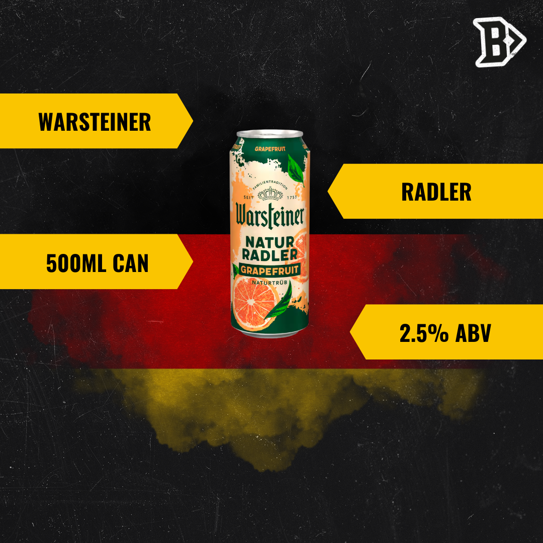 Warsteiner Grapefruit Radler 500ml Cans - 2.5% ABV (12 Pack)