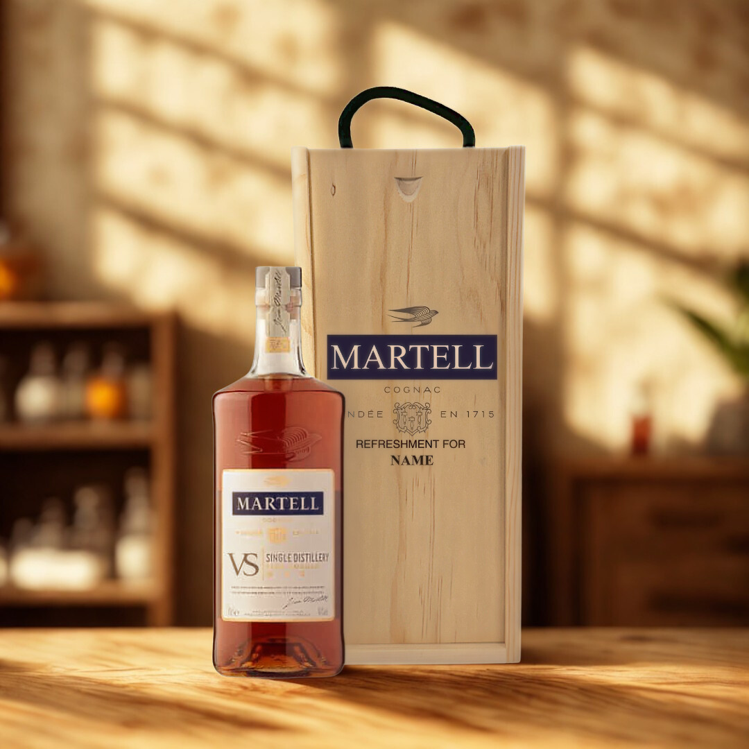 Personalised Martell VS Cognac Gift Set - 70cl (40% ABV)