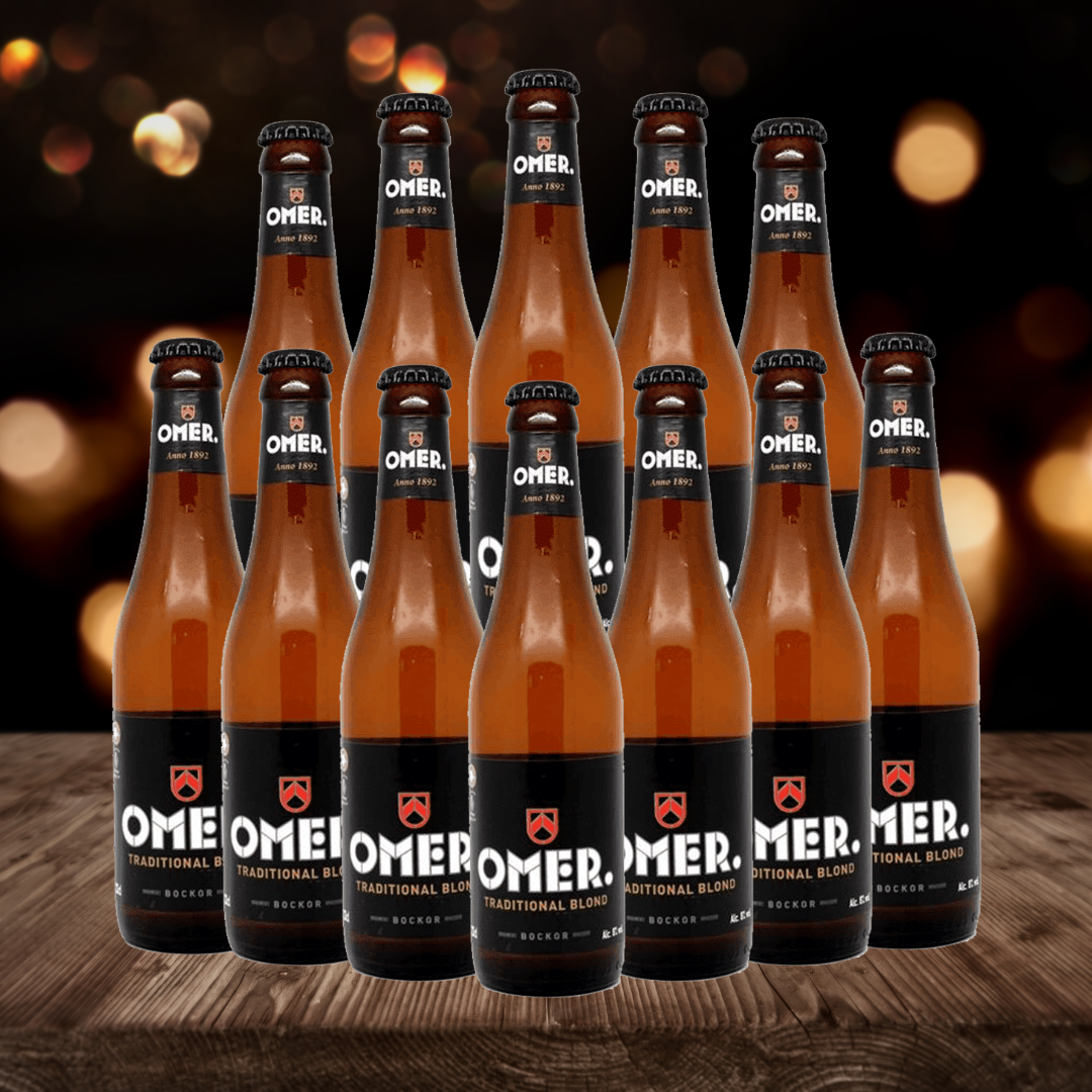 Omer Traditional Blonde Belgian Beer 330ml Bottles – 8.0% ABV (12 Pack)