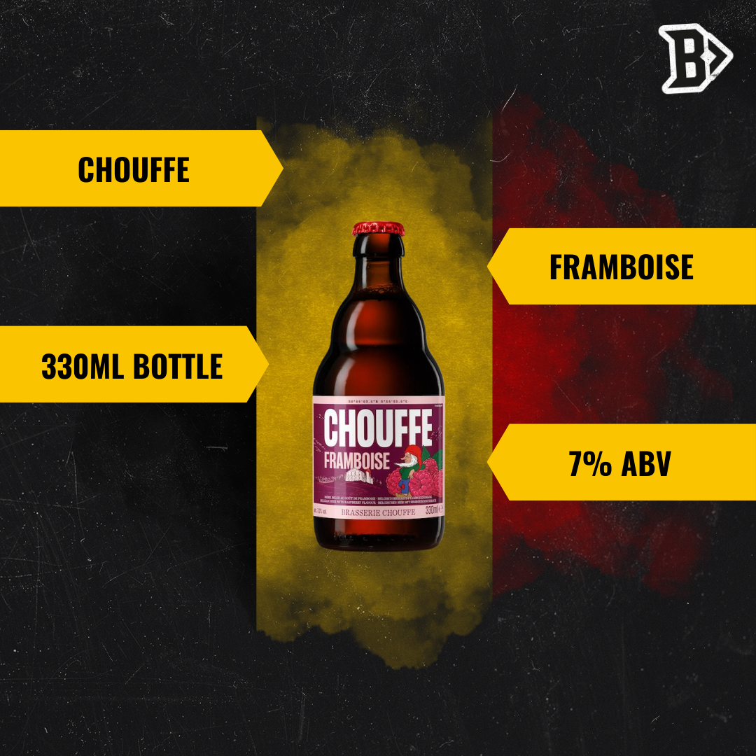 Chouffe Framboise Belgium Fruit Beer 330ml Bottles - 7% ABV (12 Pack)