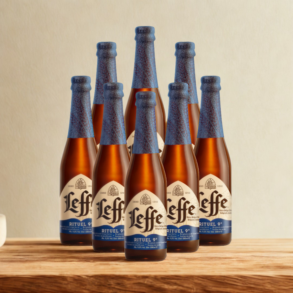 Leffe Belgian Rituel 9 Strong Pale Beer 330ml Bottles - 9.0% ABV (Multipack)