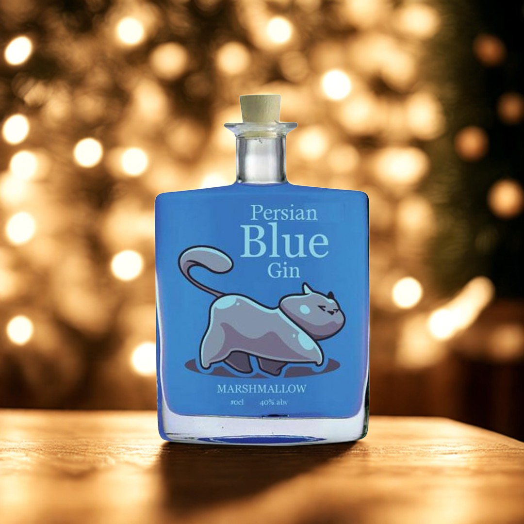 Persian Blue Gin Marshmallow Gin - 40% ABV (50cl)