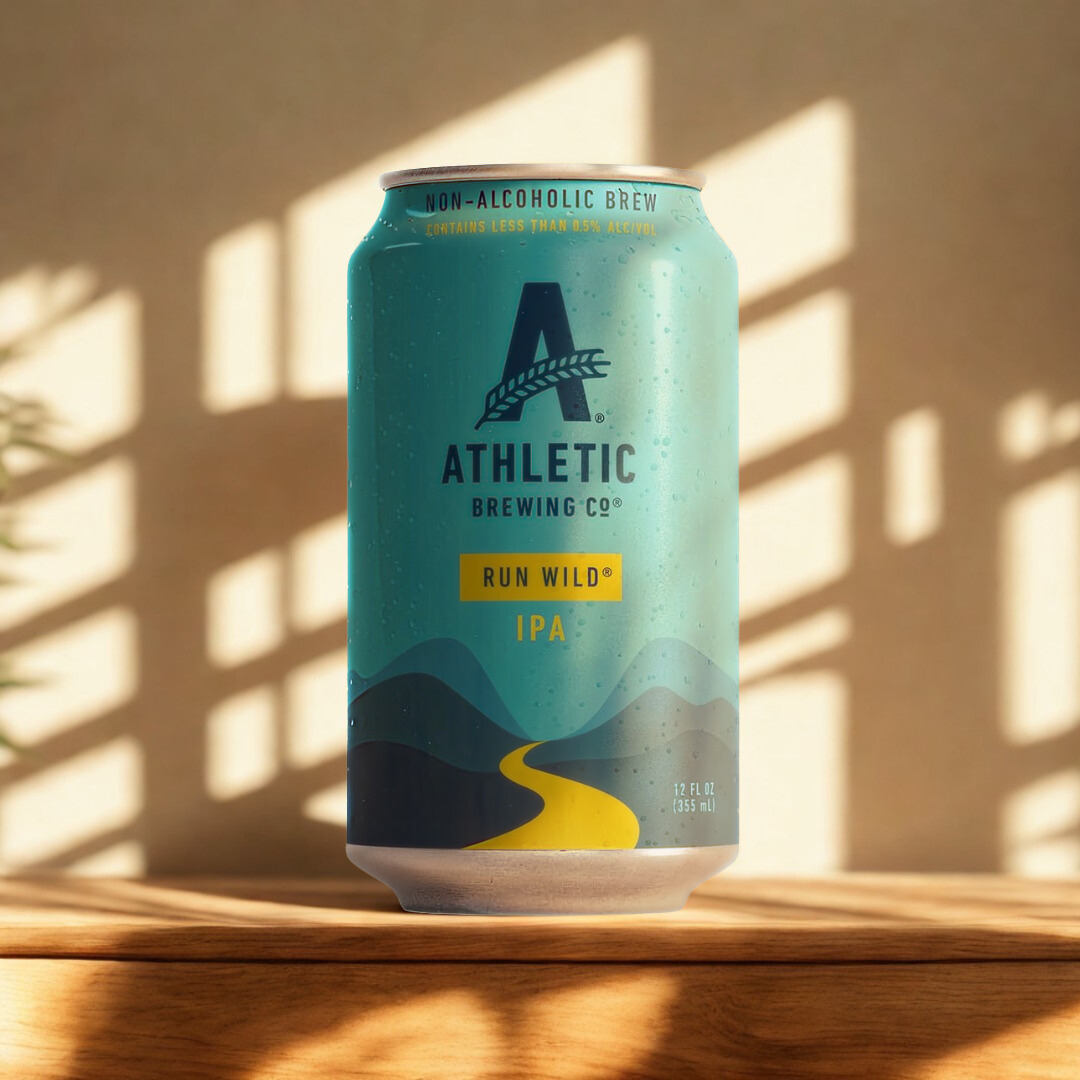 Athletic Brewing Alcohol-Free Mixed Case (Upside Dawn, Free Wave, Wild IPA & Lager) 355ml Cans – (12 Pack)