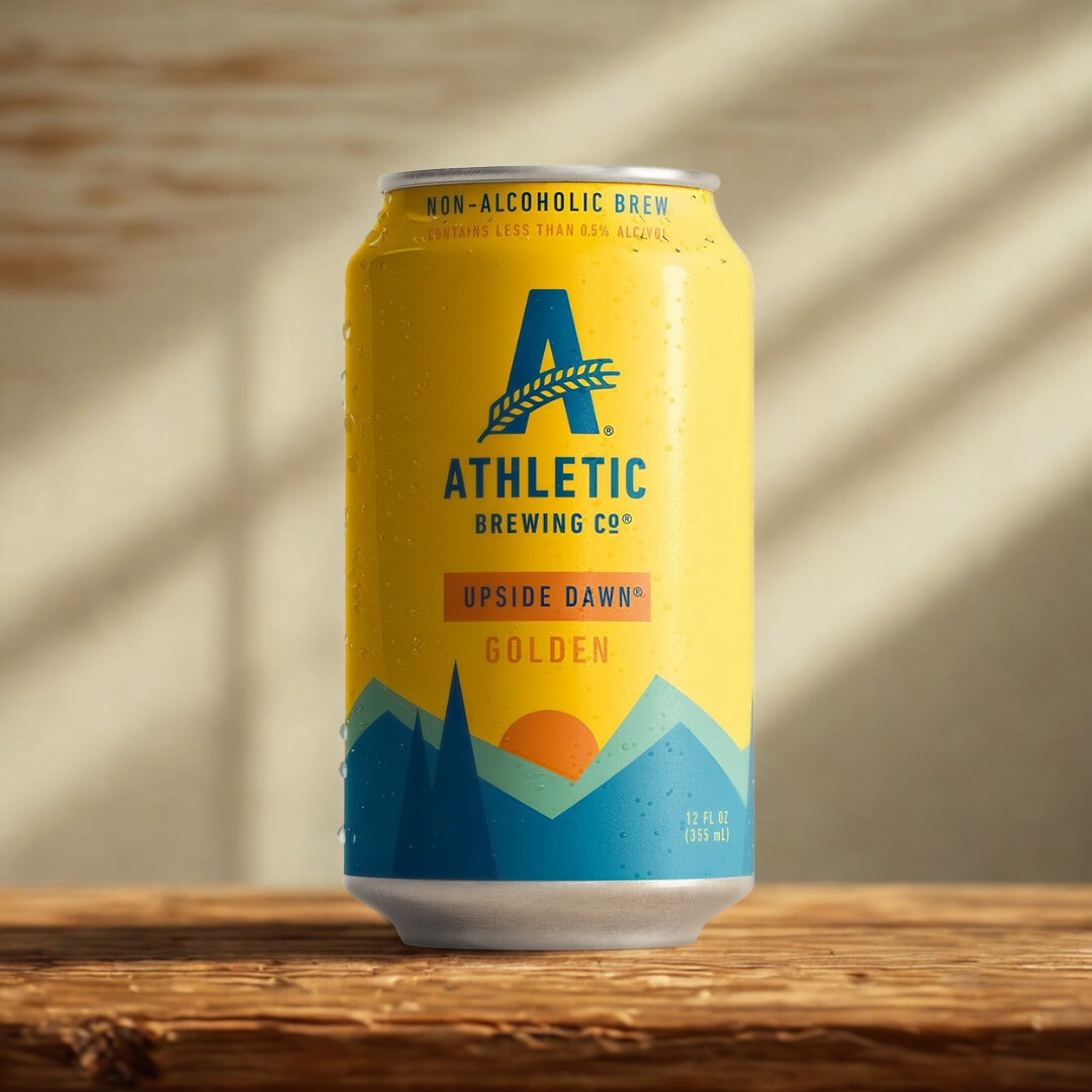Athletic Brewing Alcohol-Free Mixed Case (Upside Dawn, Free Wave, Wild IPA & Lager) 355ml Cans – (12 Pack)