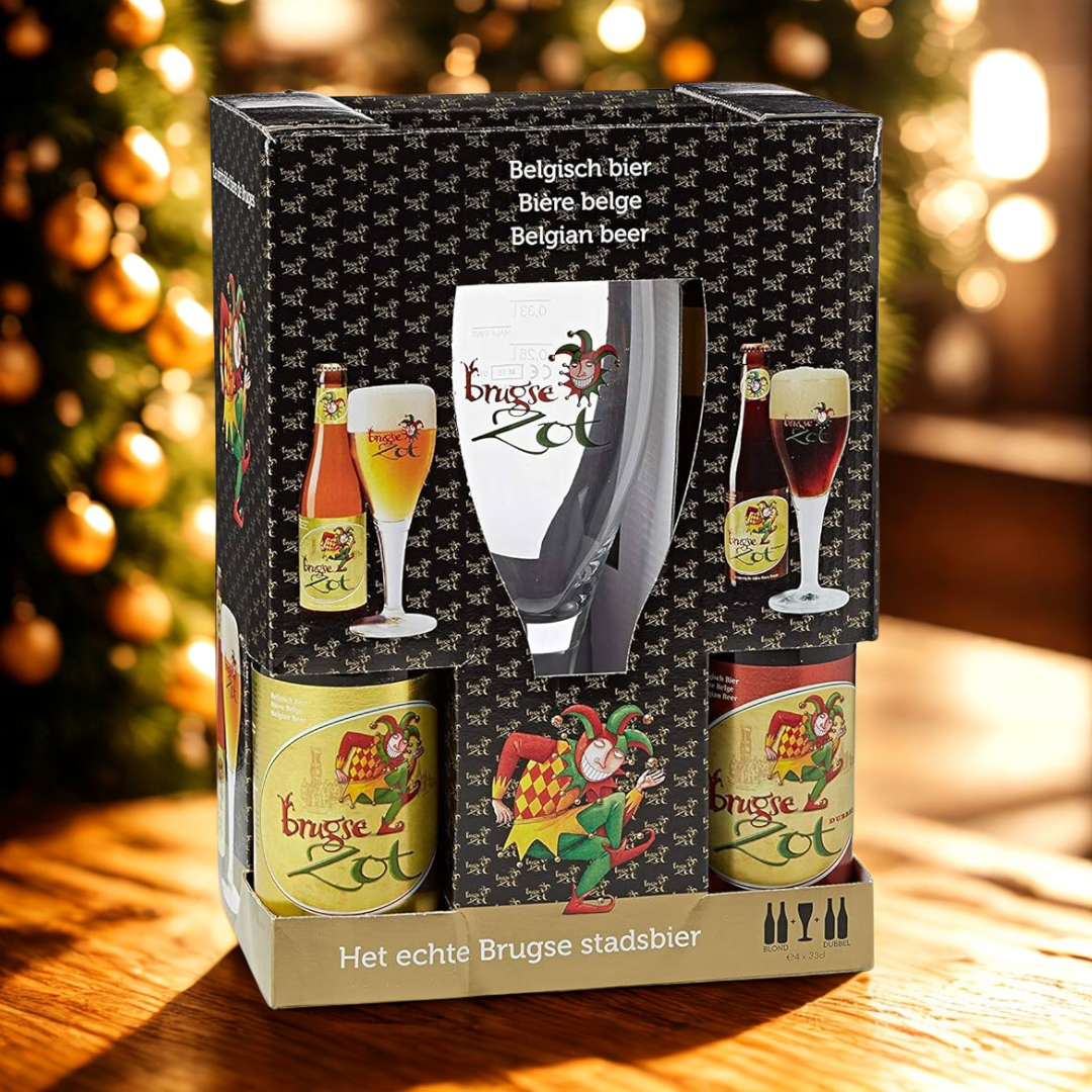 Brugse Zot Belgium Beer Gift Set with Chalice