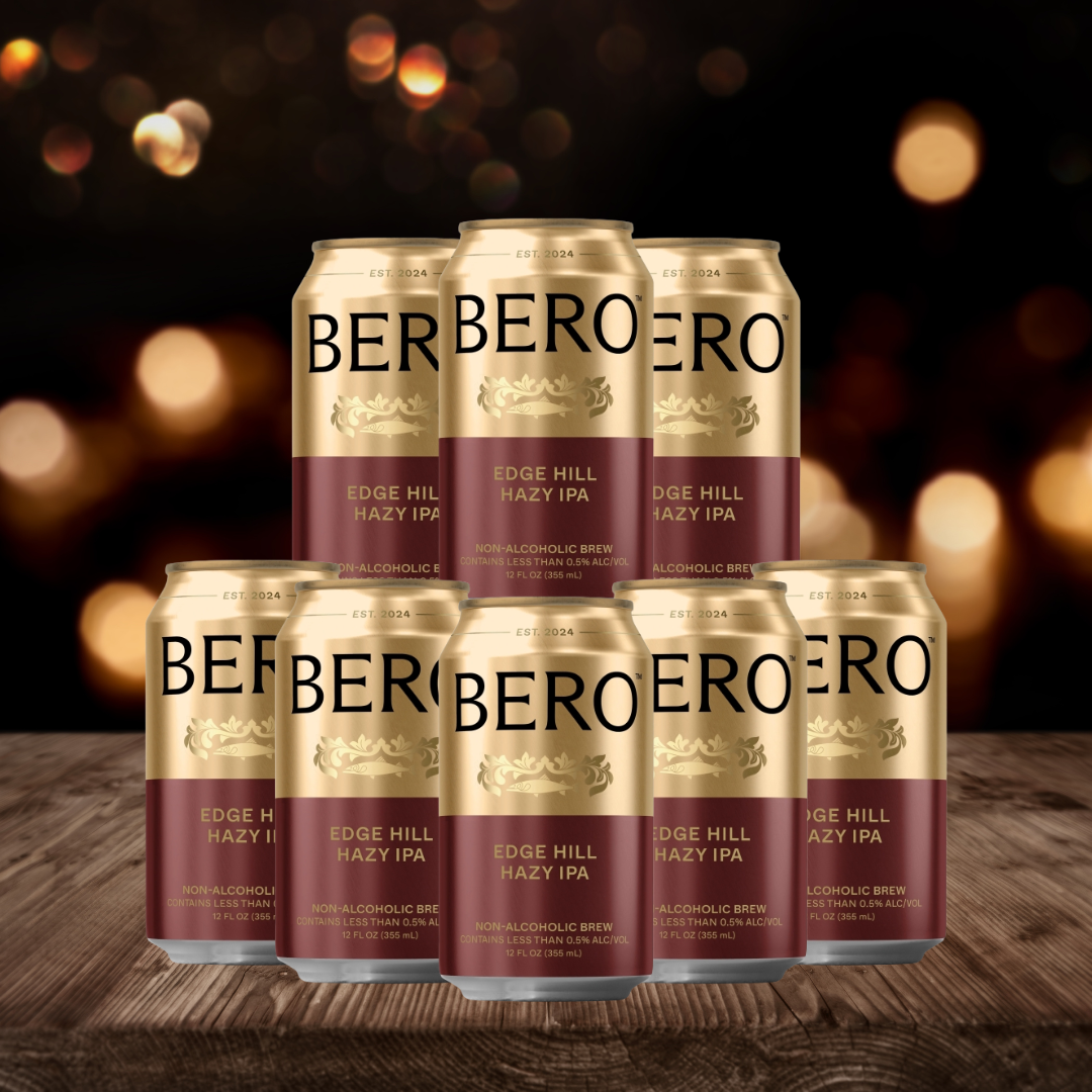 BERO Edge Hill Hazy IPA 355ml Cans – 0.5% ABV (8 pack)