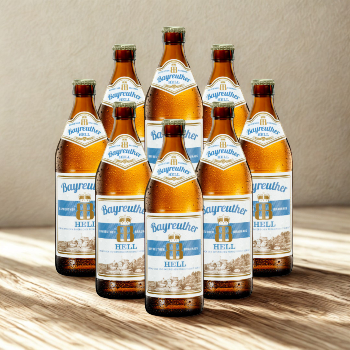Bayreuther German Helles 330ml Bottles 4.9% ABV (Multipack)
