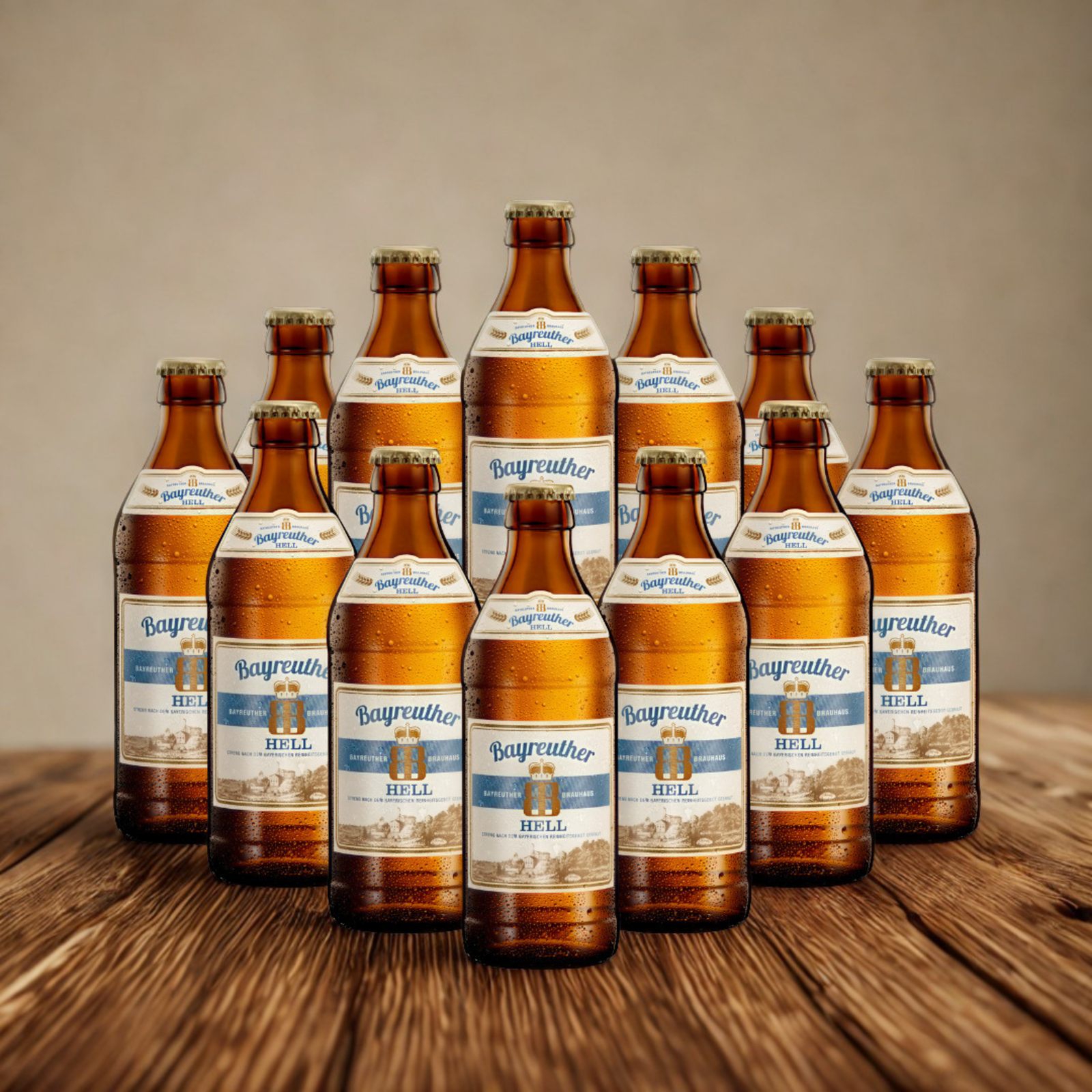 Bayreuther German Helles 330ml Bottles 4.9% ABV (Multipack)