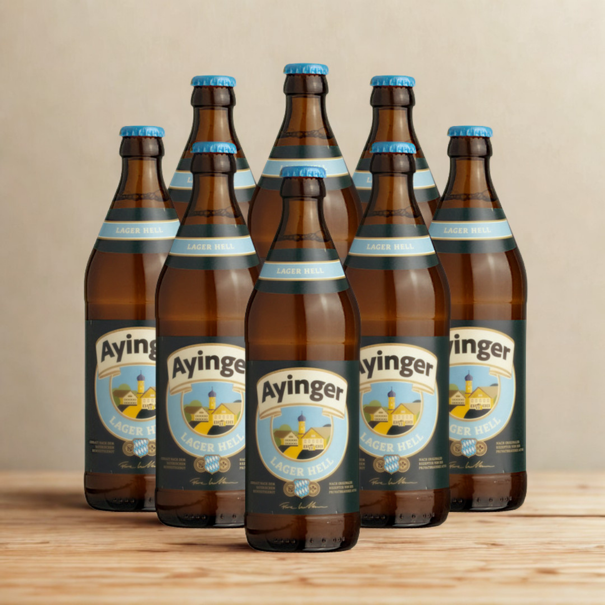 Ayinger Lager Hell 330ml Bottles - 4.9% ABV (Multipack)