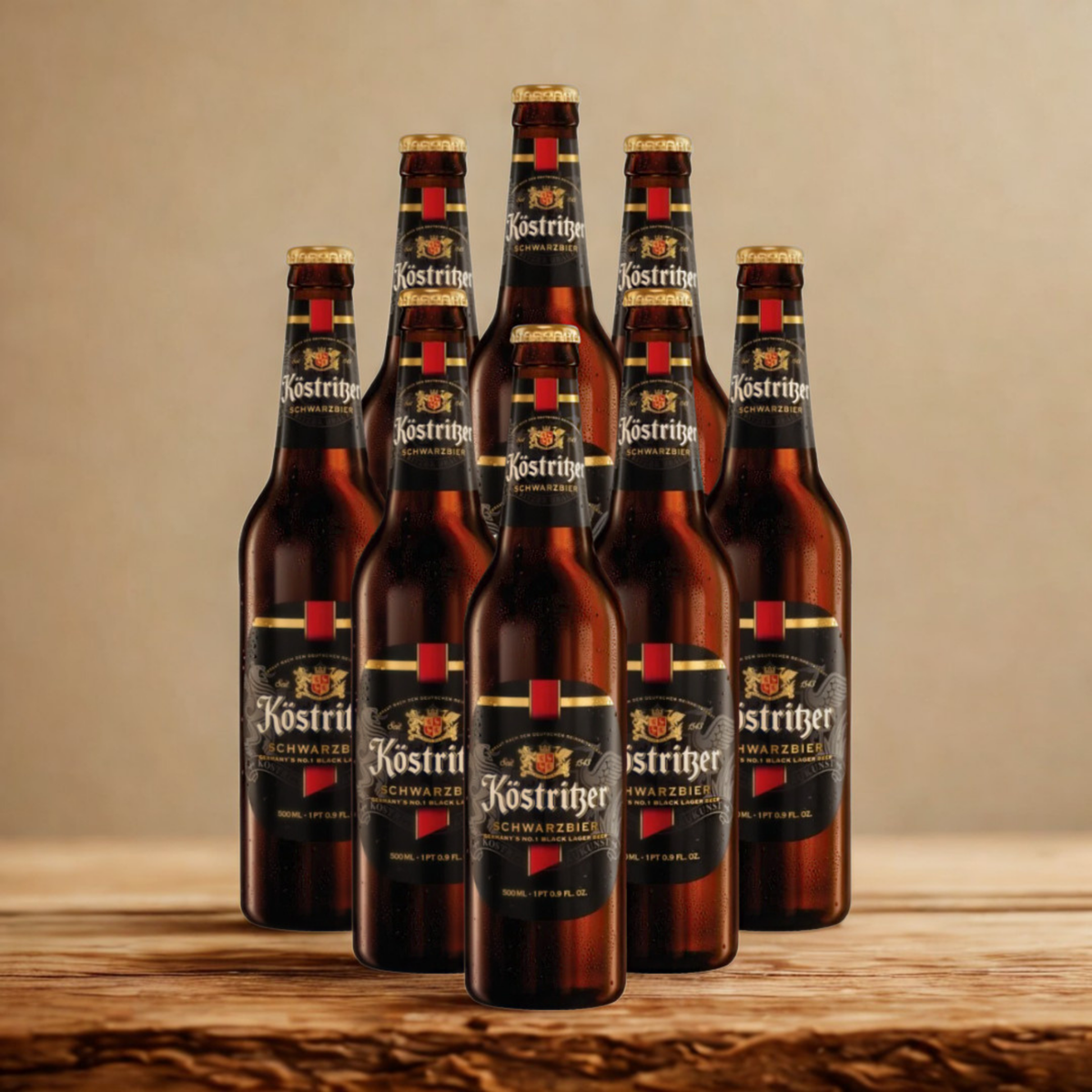 Bitburger Kostritzer Premium German Dark Lager 330ml Bottles - 4.8% ABV (Multipack)