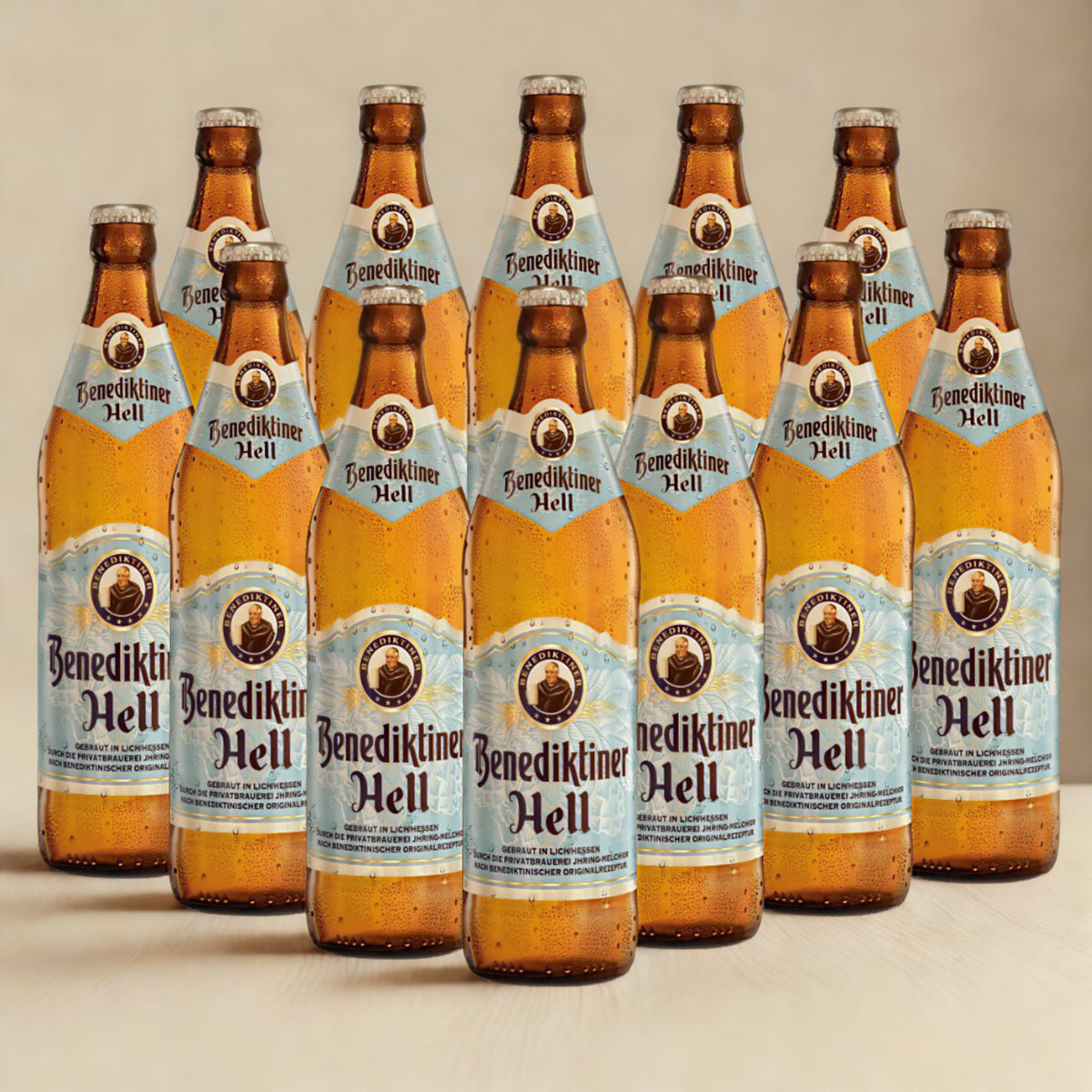 Benediktiner German Hells Lager 500ml Bottle - 5.0% ABV (Multipack)