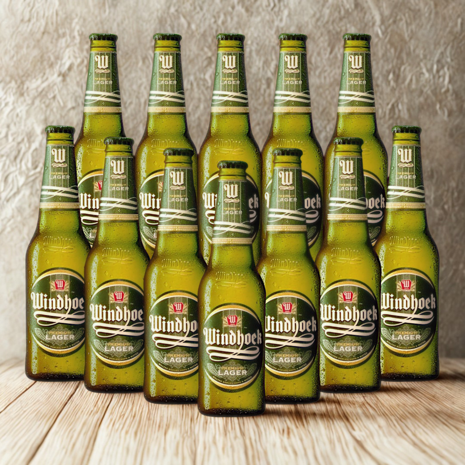 Windhoek Premium Namibian Lager 330ml Bottles (Multipack) - 4.0% ABV