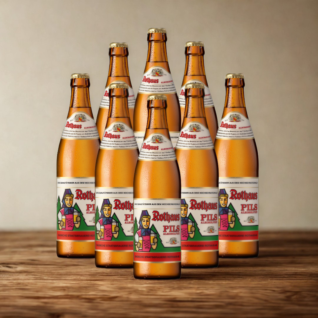 Rothaus German Alkoholfrei Pils 500ml Bottles - 0.5% ABV (12 Pack)