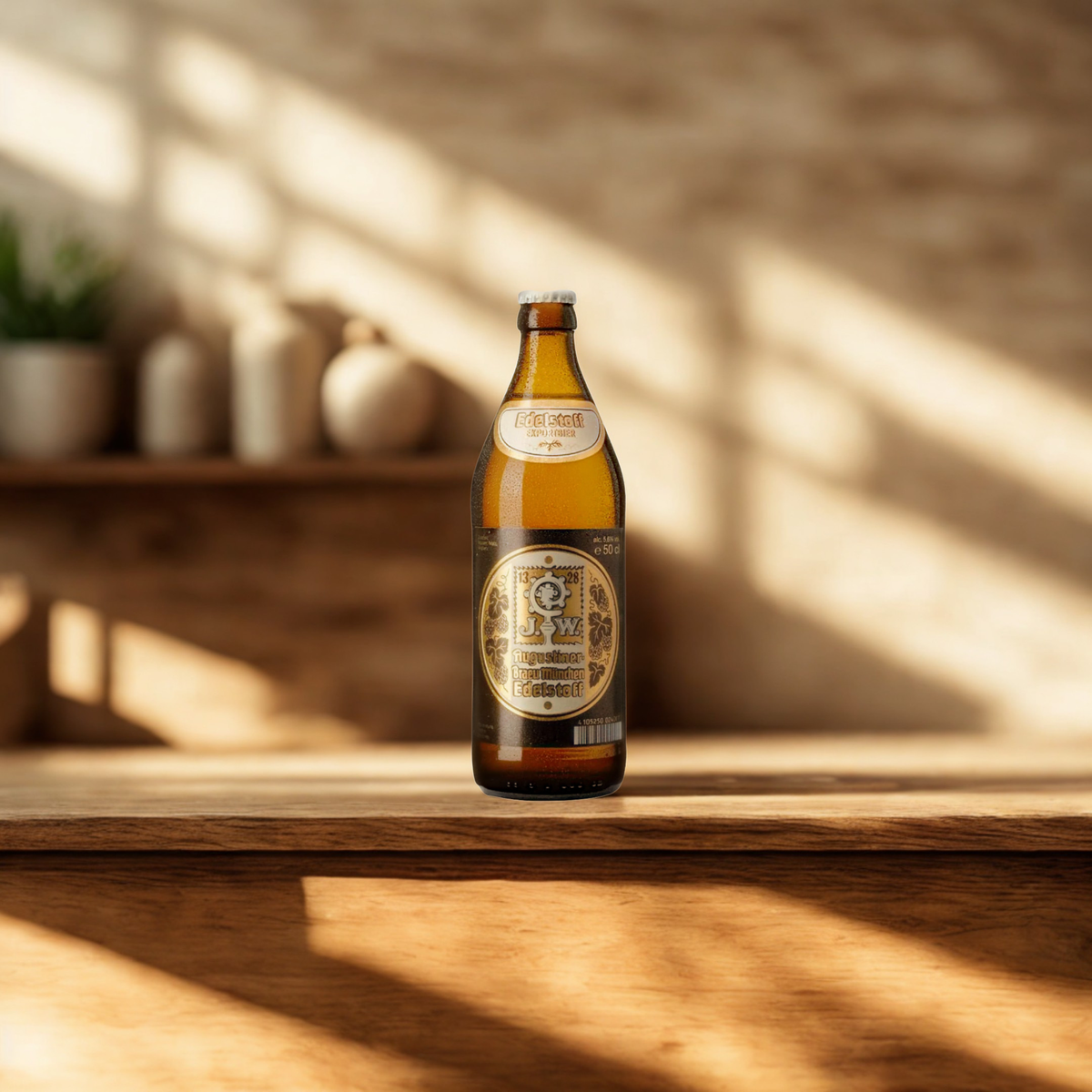 Augustiner German Lager Mixed Case (Helles, Dunkel &amp; Weissbier) With Free Augustiner Pint Glass - (12 Pack)