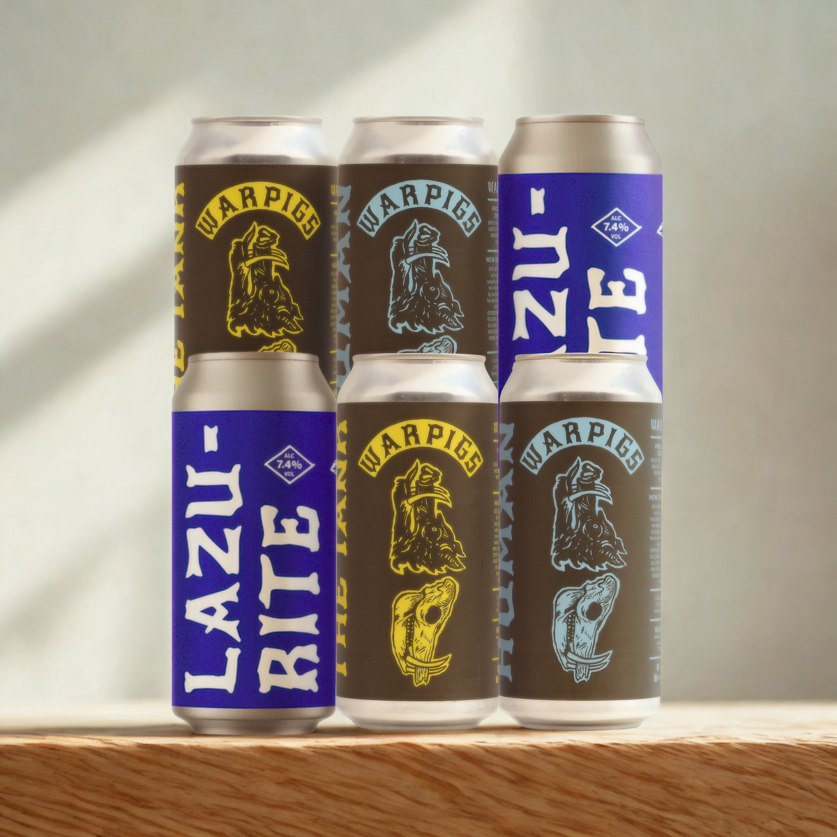 Warpigs Mixed Craft Beer Case 440ml Cans – IPA &amp; NEIPA Selection (6 or 12 Pack)