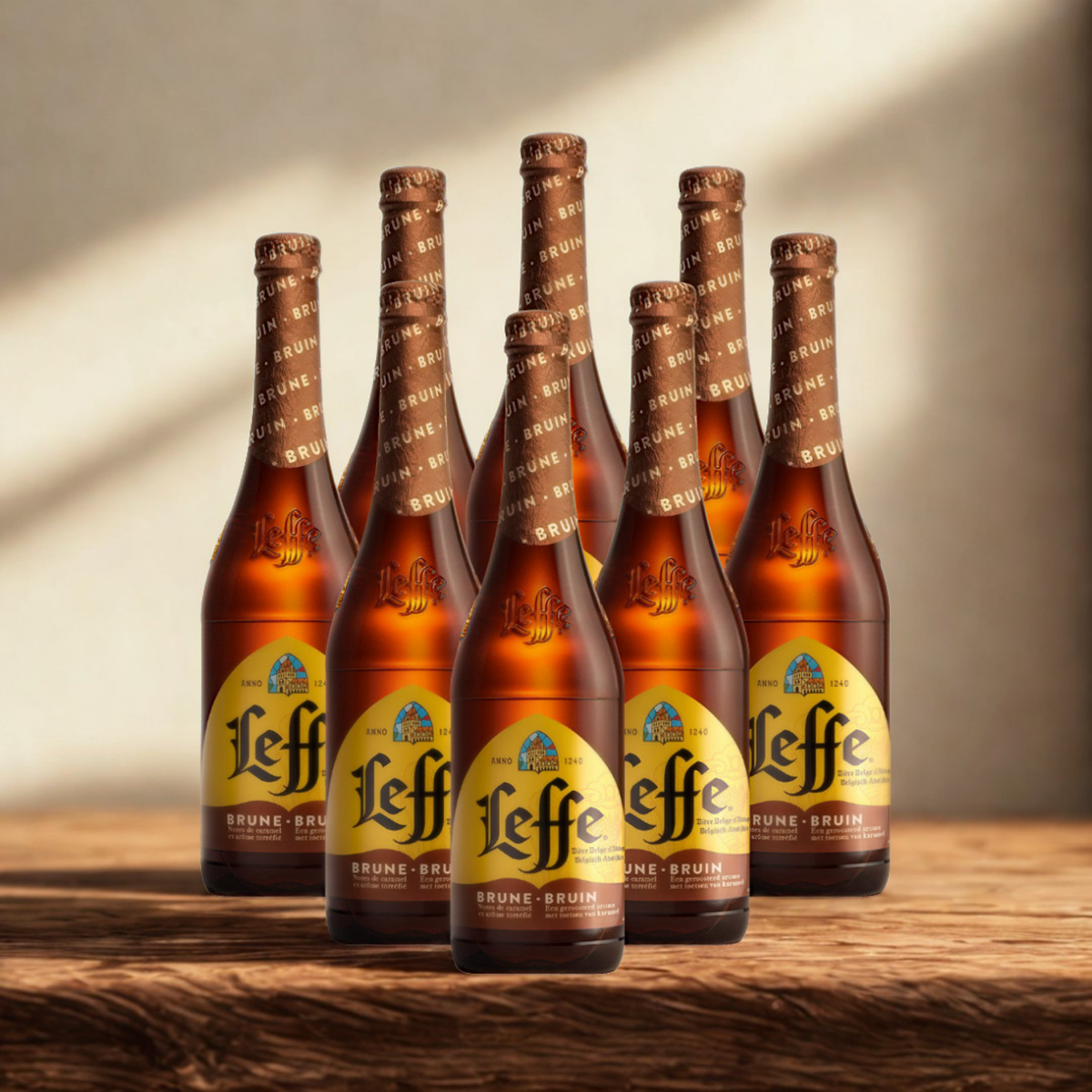 Leffe Belgian Brune Abbey Beer 330ml Bottles - 6.5% ABV (Multipack)