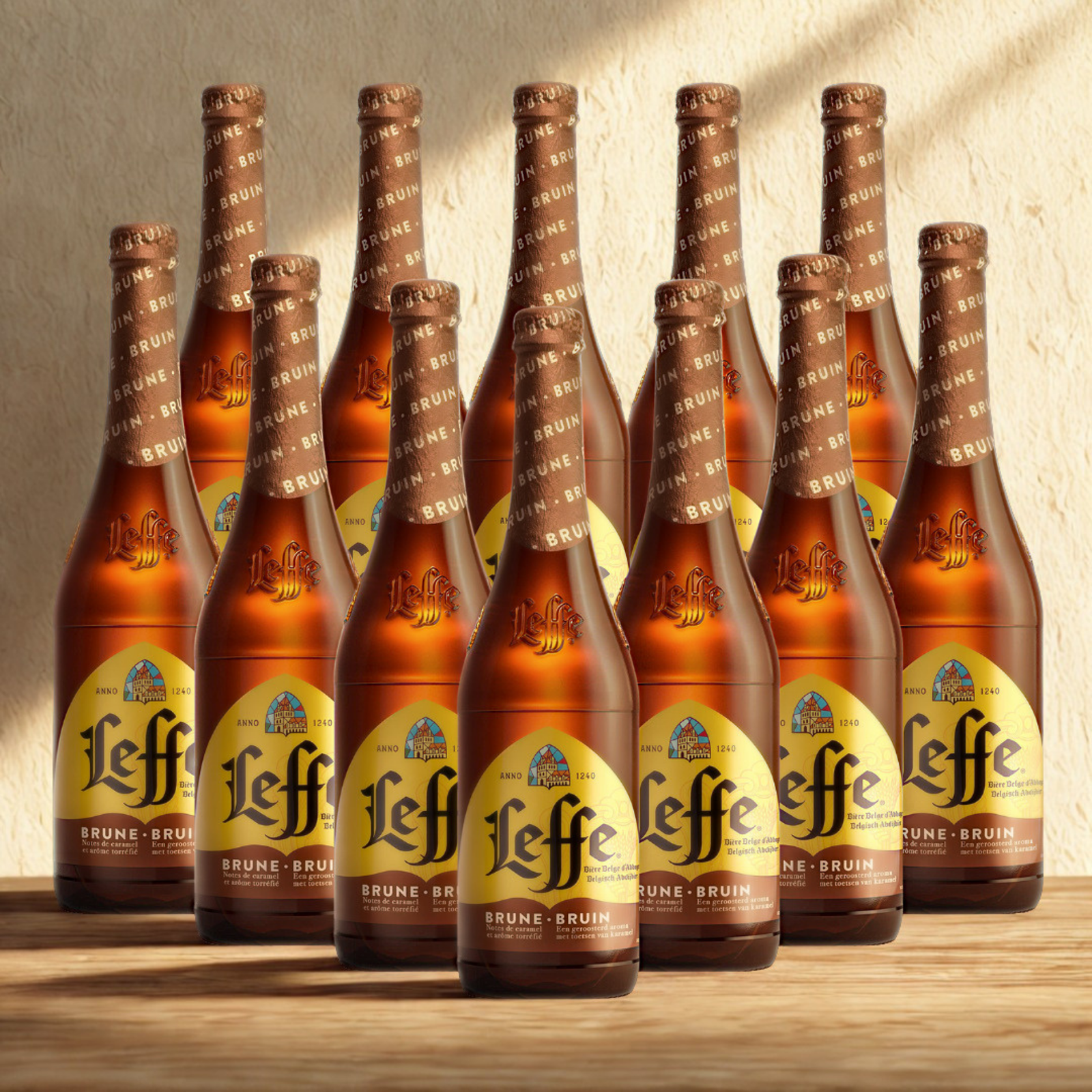 Leffe Belgian Brune Abbey Beer 330ml Bottles - 6.5% ABV (Multipack)