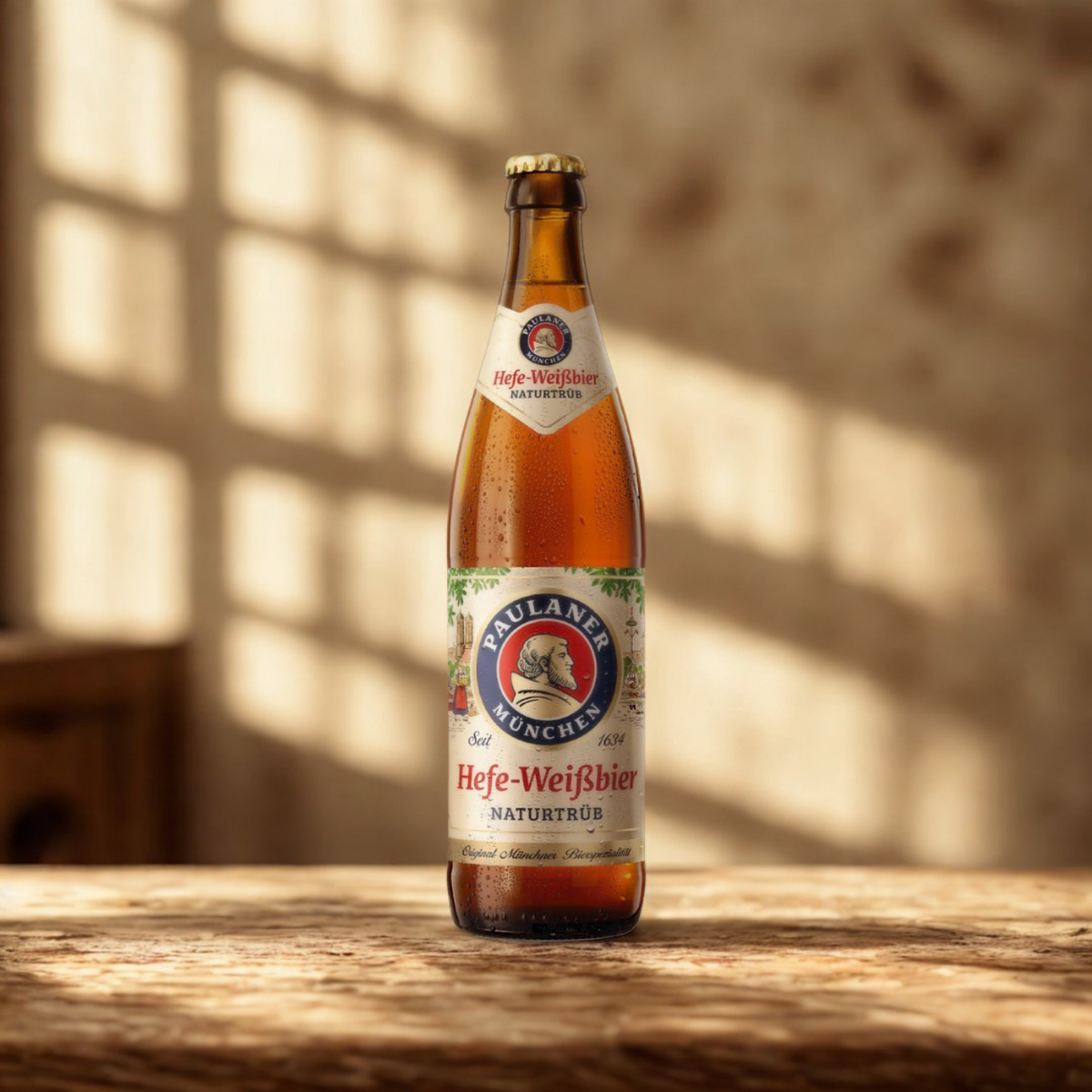 Paulaner Hefe-Weissbier German Wheat Beer 500ml Bottles - 5.5% ABV (Multipack)