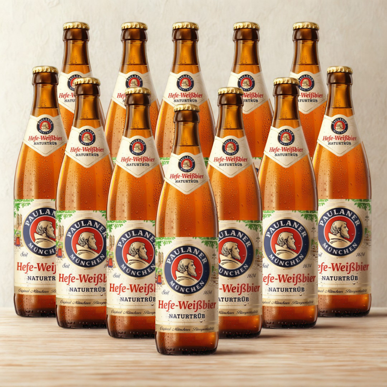 Paulaner Hefe-Weissbier German Wheat Beer 500ml Bottles - 5.5% ABV (Multipack)
