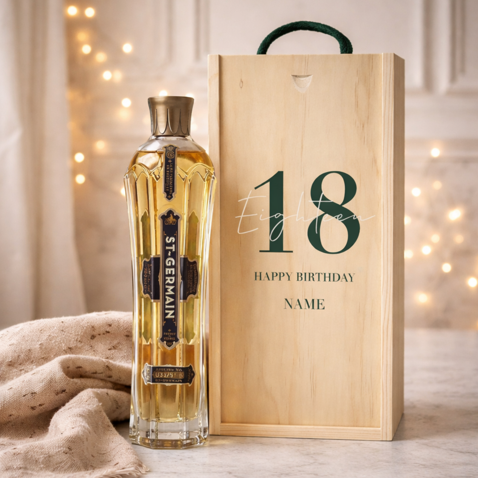 Personalised 18th Birthday Aperitif Gift Set – Premium Spirits Selection with Personalised Lid