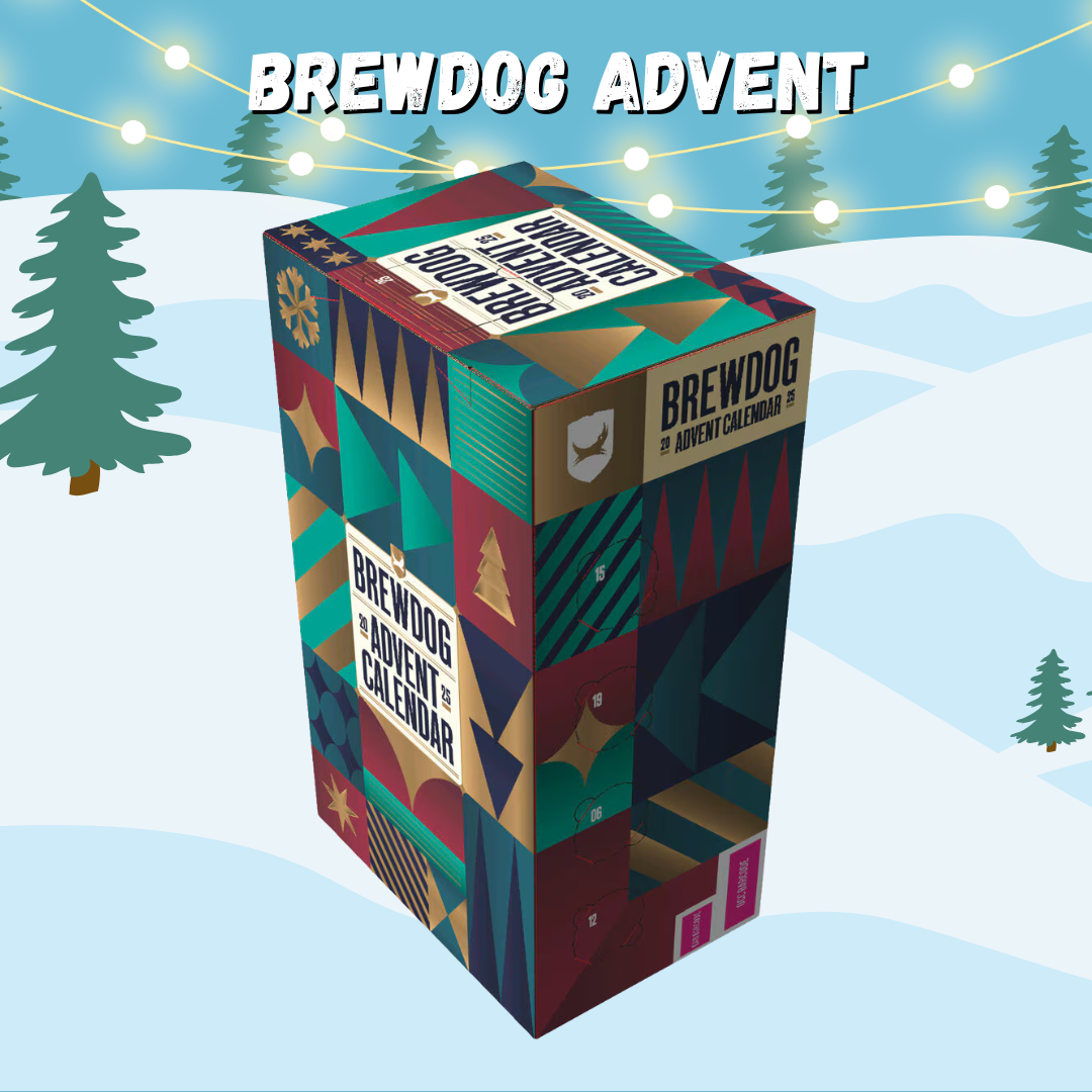 BrewDog Advent Calendar with Glass - Ale, Lagers & IPA's 2025 (24 Pack)