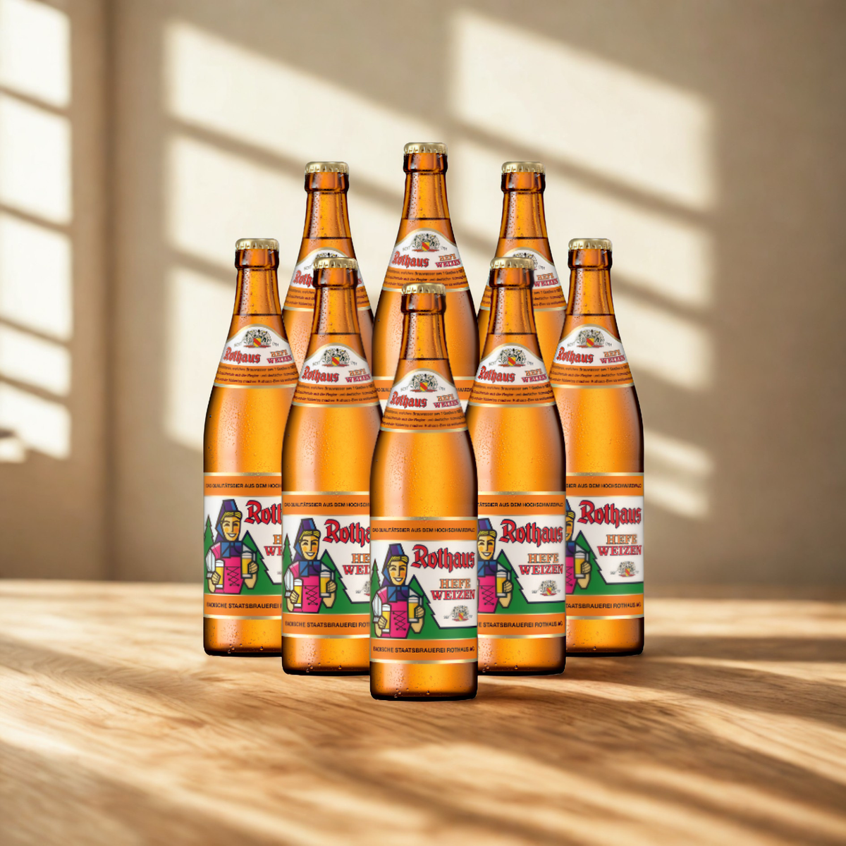 Rothaus German Wheat Beer Hefeweizen 500ml Bottles - 5.4% ABV (Multipack)