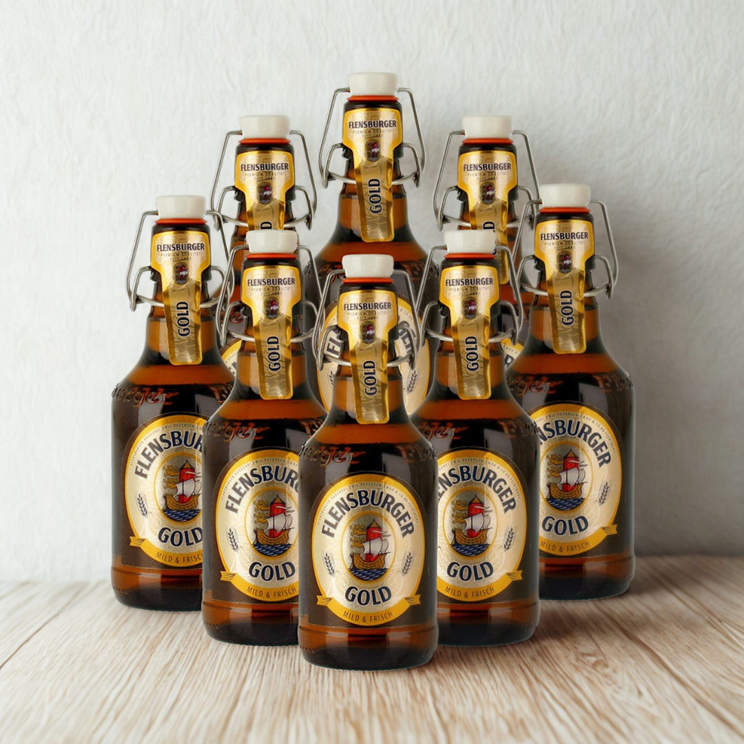 Flensburger Gold German Lager 330ml Bottles - 4.8% ABV (Multipack)
