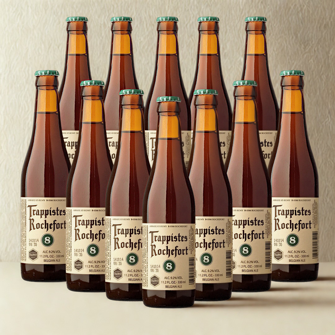 Trappistes Rochefort 8 Belgian Trappist Beer 330ml Bottles - 9.2% ABV (Multipack)