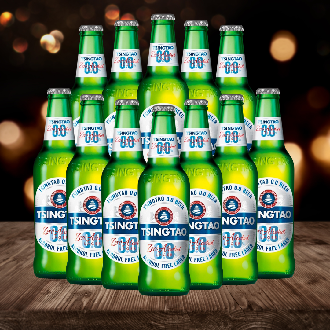 Tsingtao Alcohol Free Lager 330ml - 0.0% ABV (12 pack)