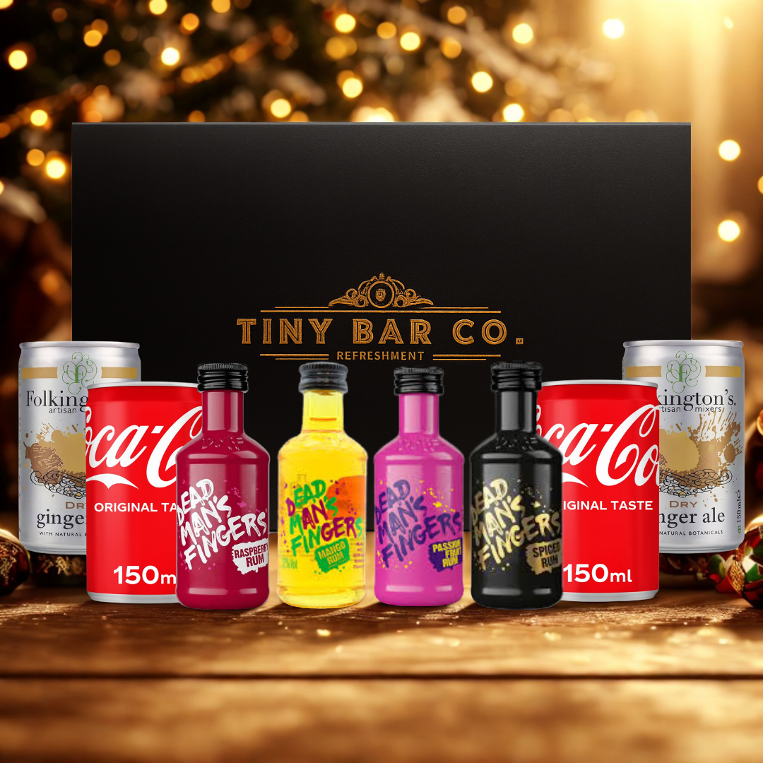 Premium Tiny Bar Dead Mans Rum Miniatures and Mixers Gift Box Set (4 x 5cl)