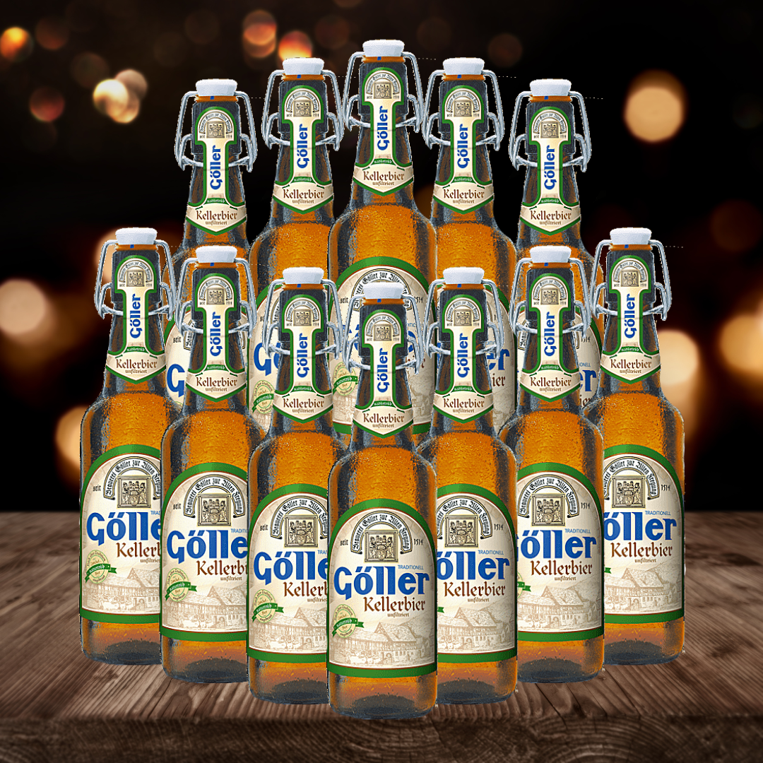 Göller German Kellerbier Lager 500 ml Bottles – ABV 4.9% (12 Pack)