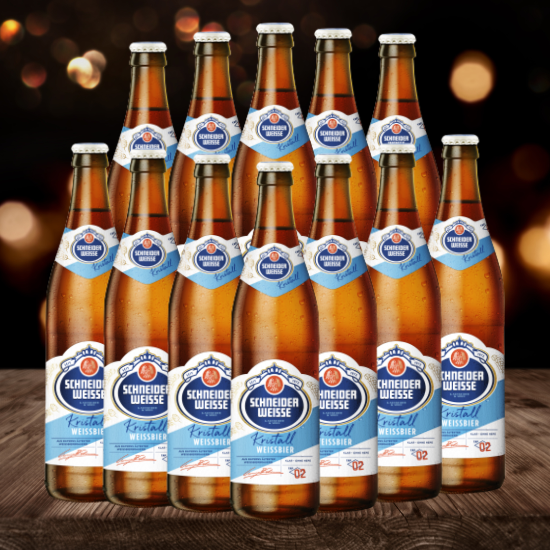 Schneider KRISTALL (Tap 2) German Kristallweizen 500 ml Bottles – ABV 5.3% (12 Pack)
