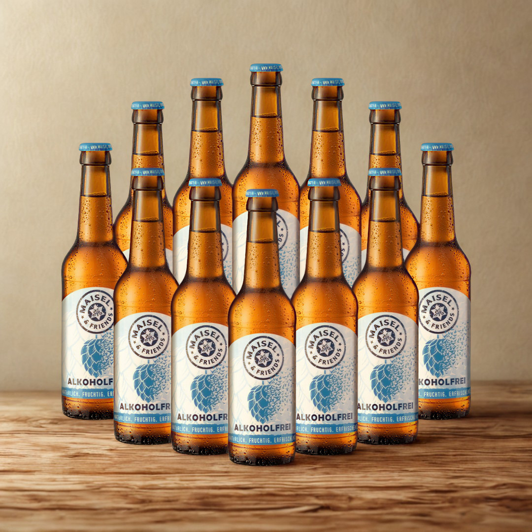 Maisel &amp; Friends Alkoholfrei IPA 330ml Bottles - 0.5% ABV (Multipack)