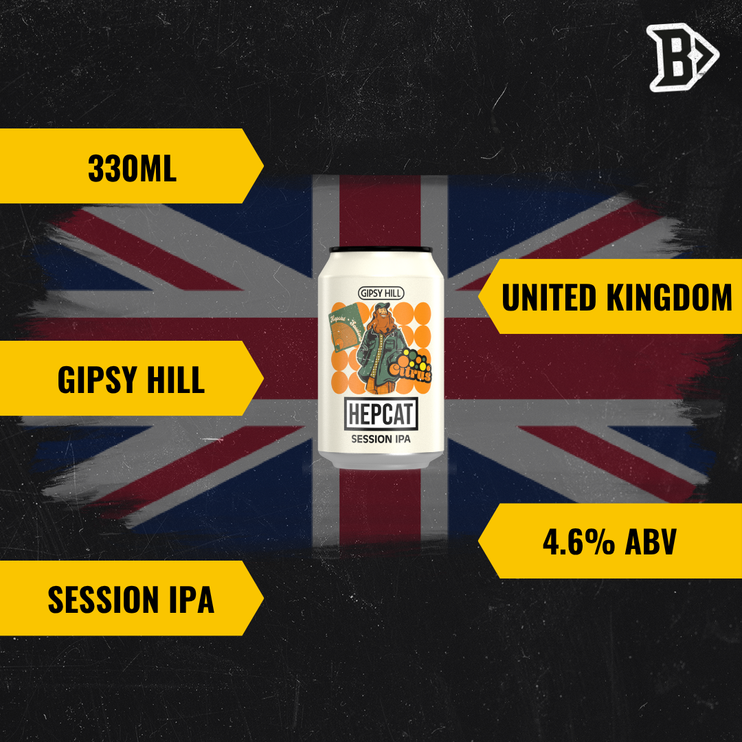 Gipsy Hill British Session IPA Hepcat 330ml Cans - 4.6% ABV (8 Pack)