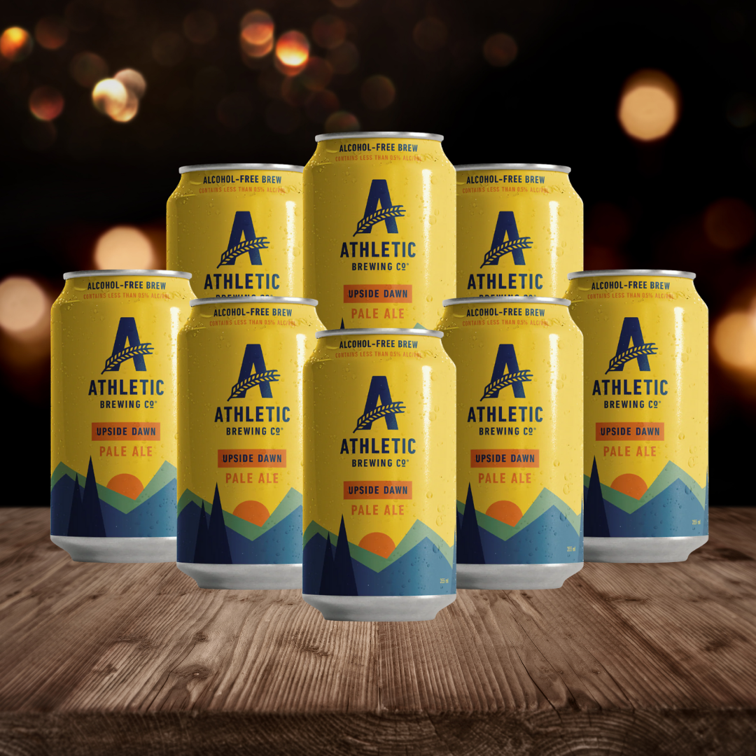 Athletic Brewing Co Upside Dawn American Alcohol Free Golden Ale - ABV 0.5% (Multipack)