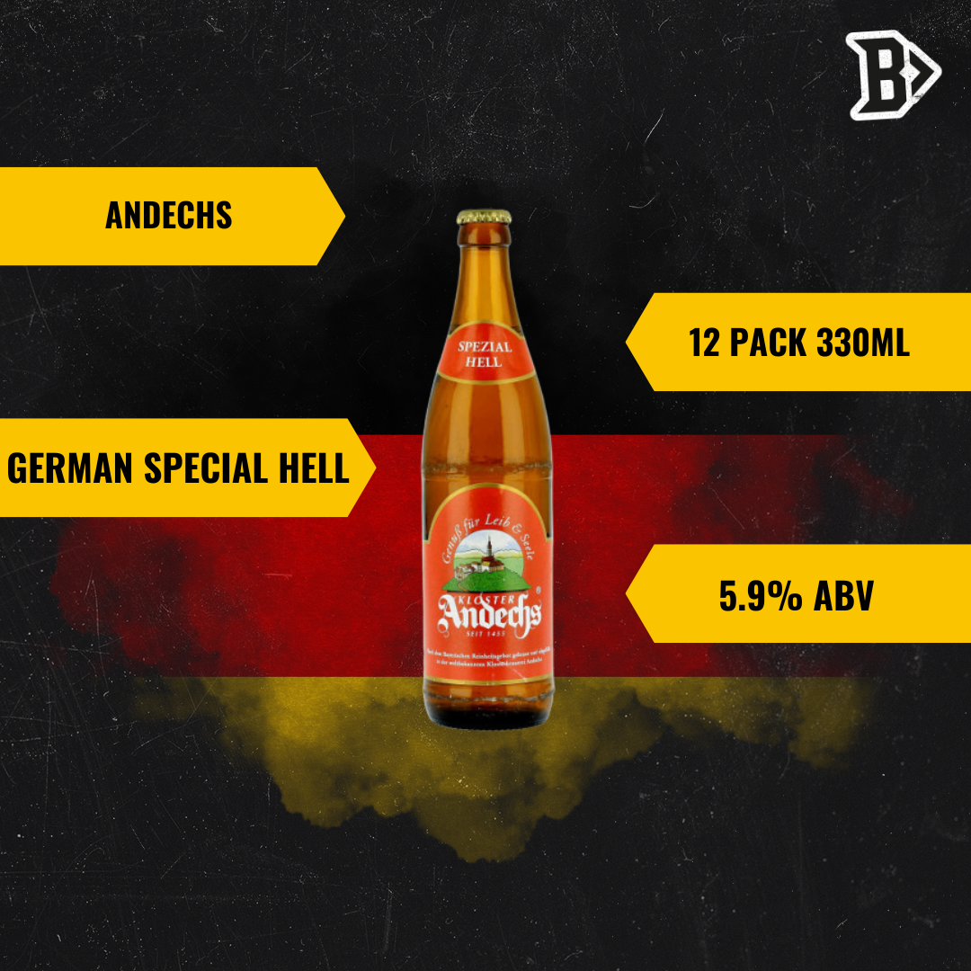 Andechs Special German Hell German 330ml Bottles - 5.9% ABV (12 Pack)