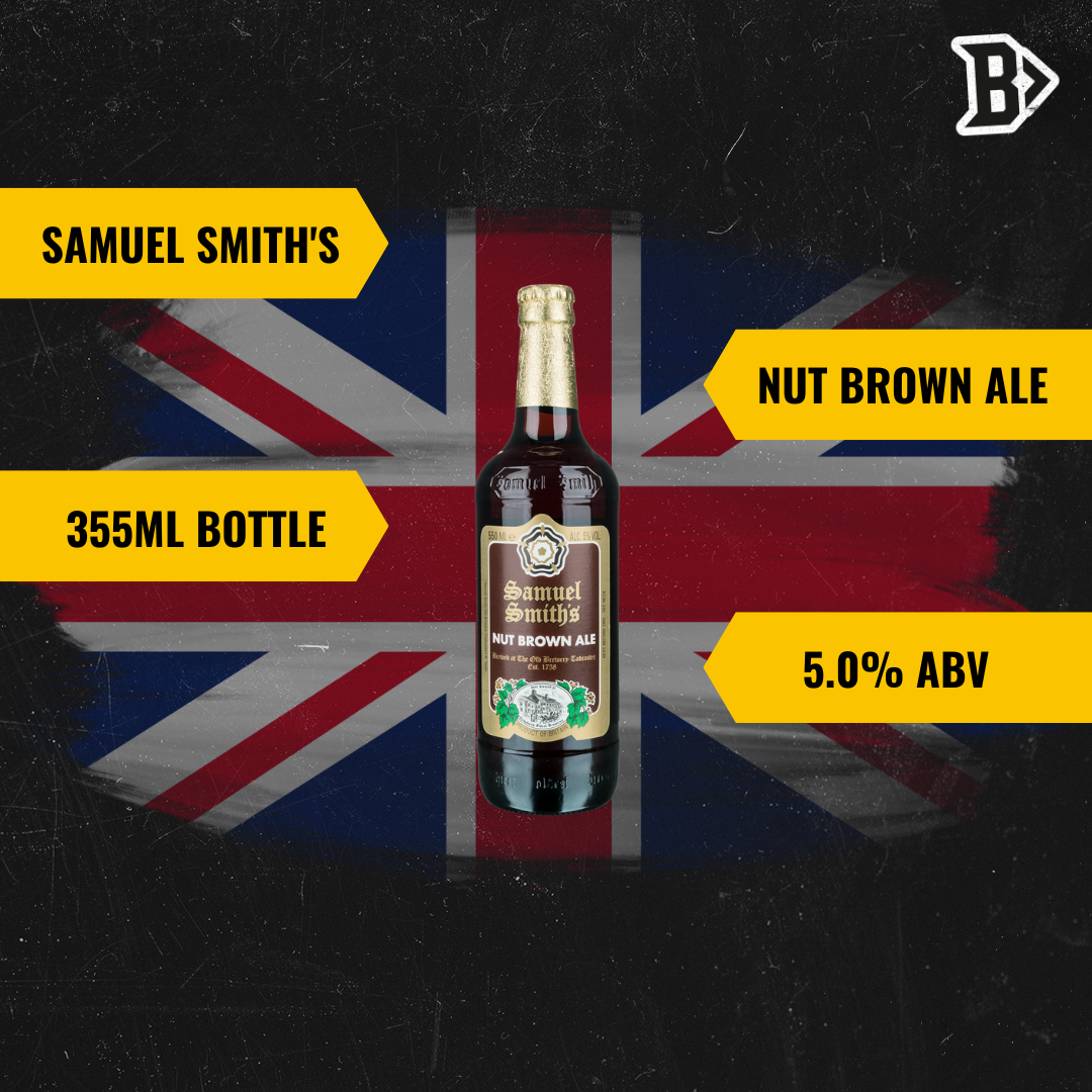 Samuel Smith's Nut Brown Ale 355ml Bottles - 5.0% ABV (12 Pack)