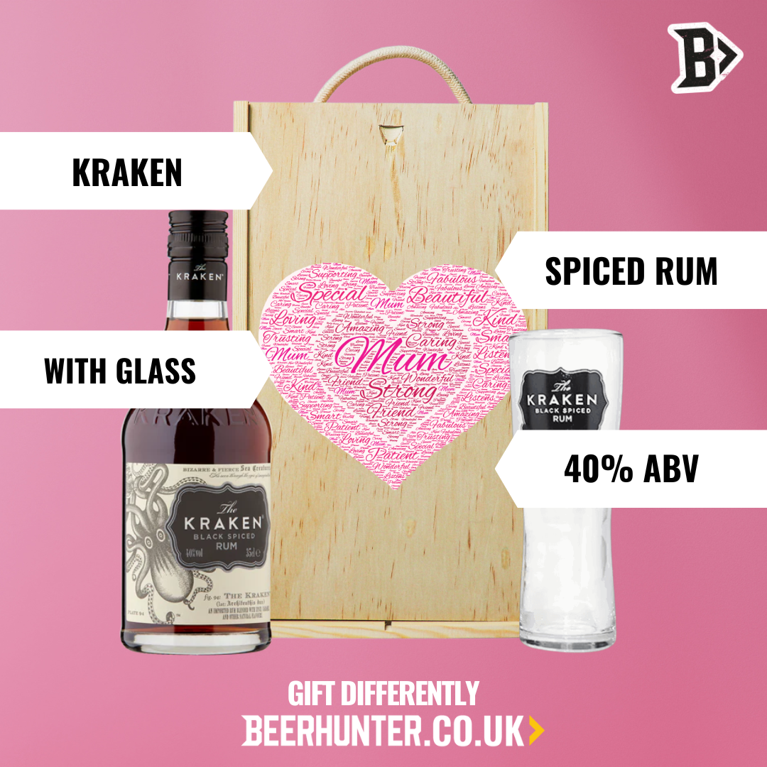 Mum Kraken Spiced Rum Gift Set with Kraken Glass (35cl)