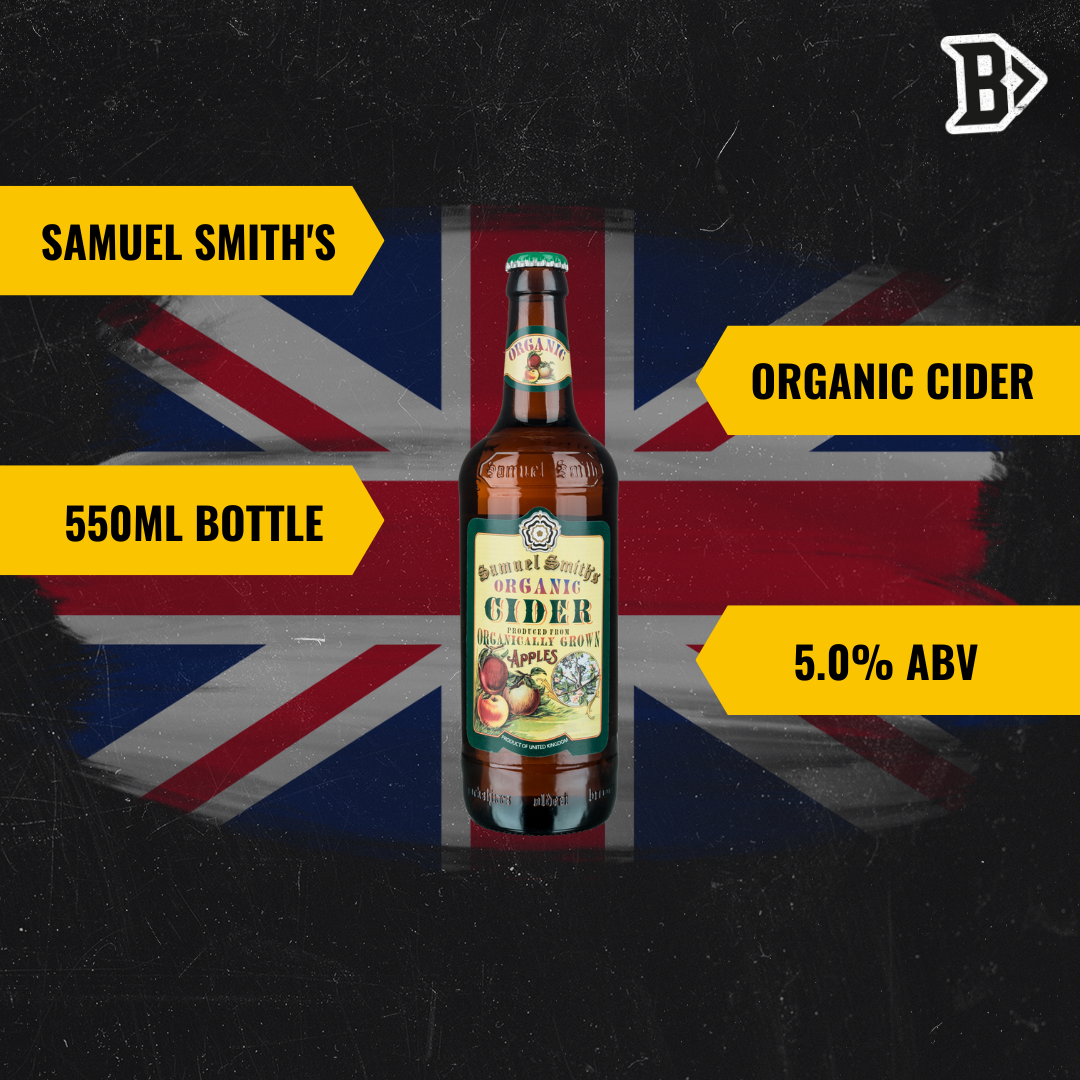 Samuel Smith's Organic Cider 550ml Bottles - 5.0% ABV (12 Pack)