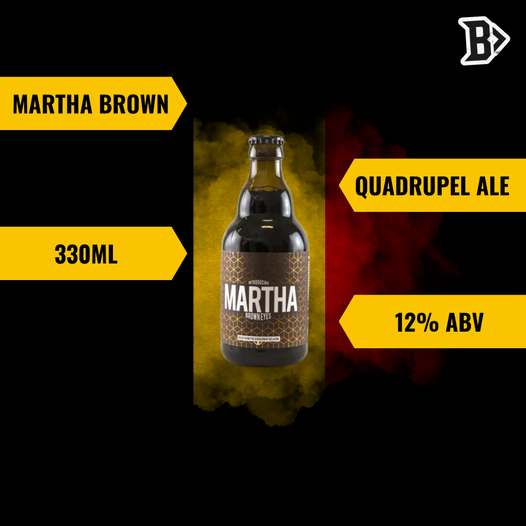 Martha Brown Belgium Quadrupel Ale 330ml Bottles - 12.0% ABV (12 Pack)