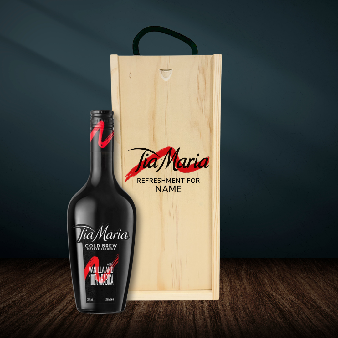 Personalised Tia Maria Cold Brew Coffee Liqueur Gift Set - 70cl (20% ABV)