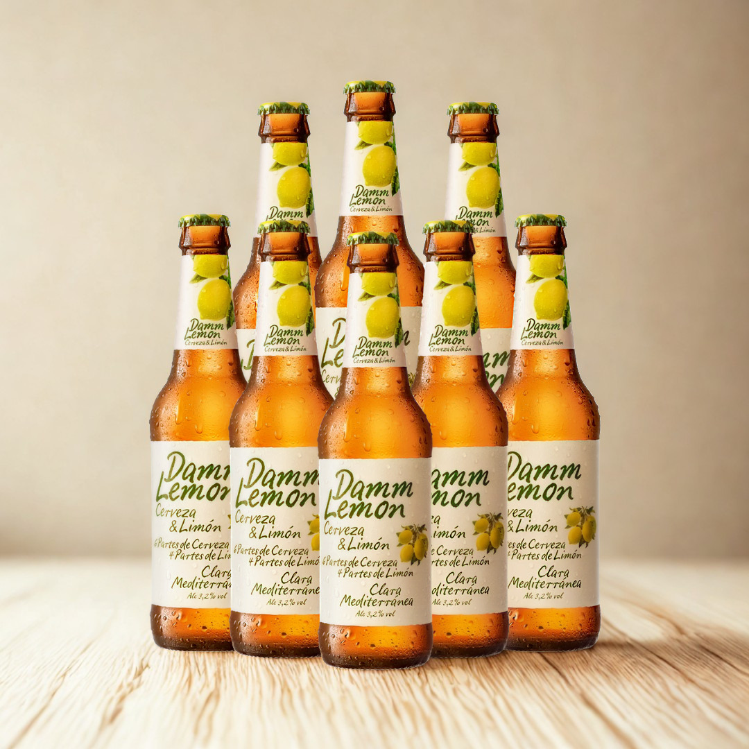 Damm Lemon Cerveza &amp; Limon Radler 330ml Bottles 3.2% ABV (Multipack)