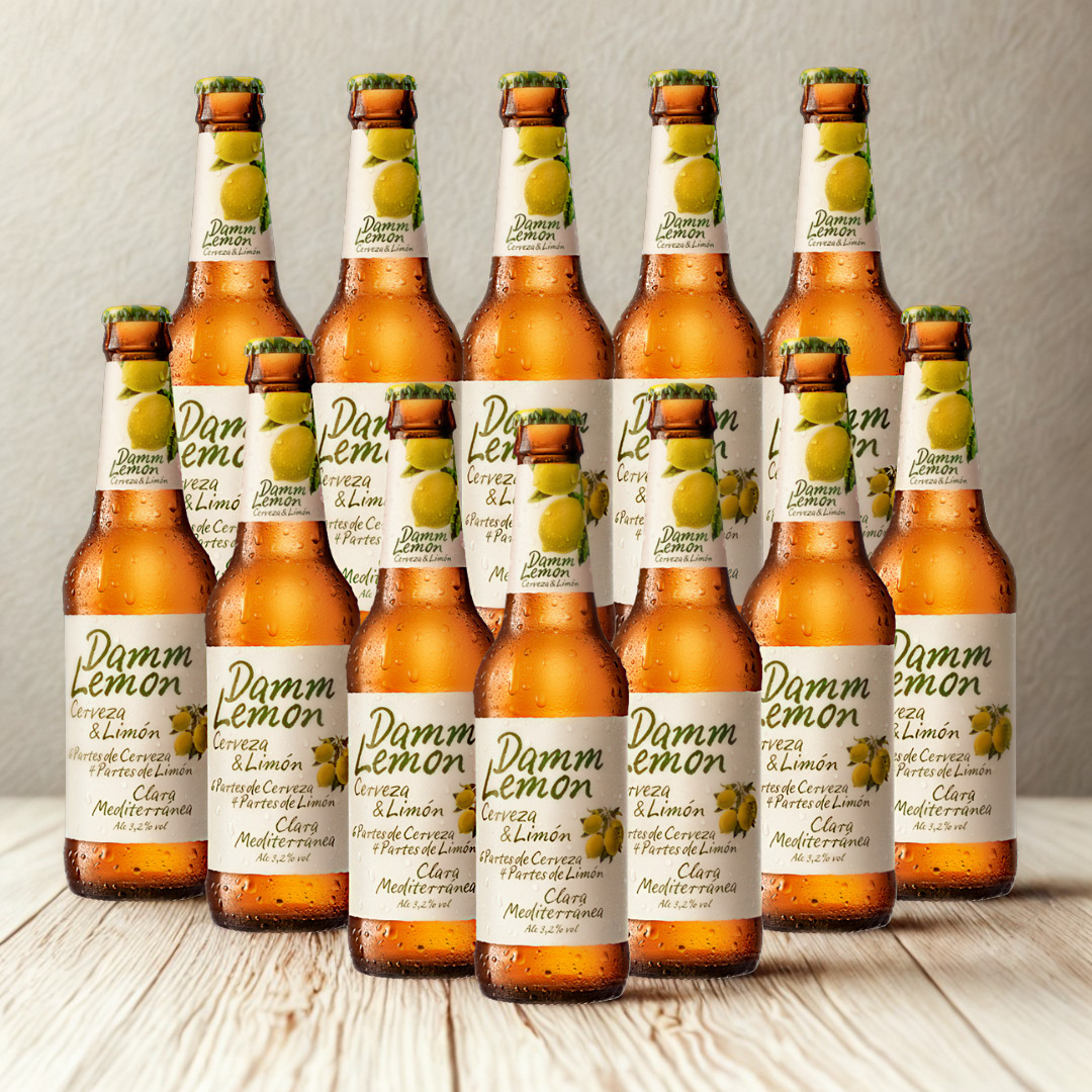 Damm Lemon Cerveza &amp; Limon Radler 330ml Bottles 3.2% ABV (Multipack)