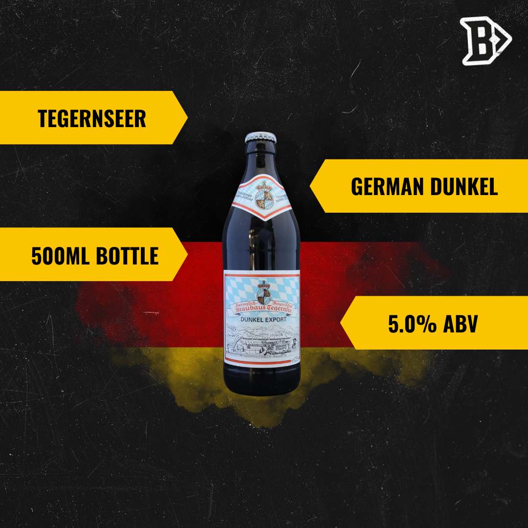Tegernseer German Dunkel 500ml Bottles - 5% ABV (12 Pack)