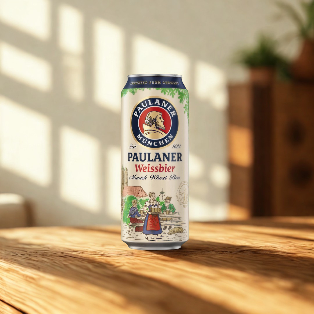 Paulaner Weissbier Premium German Wheat Beer 500ml Cans – 5.5% ABV (Multipack)
