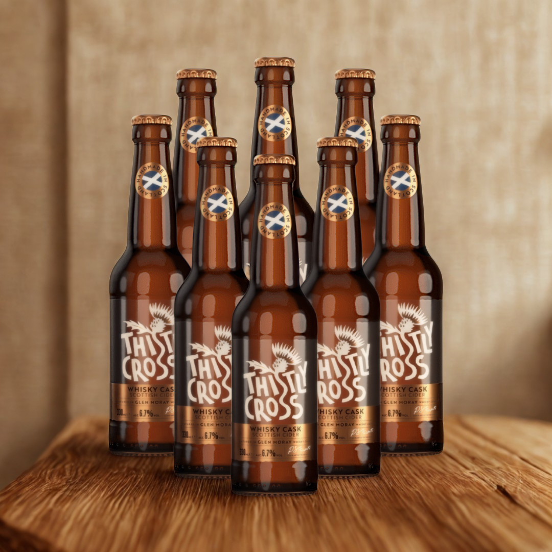Thistly Cross Whisky Cask Craft Cider 330ml Bottles - 6.7% ABV (Multipack)