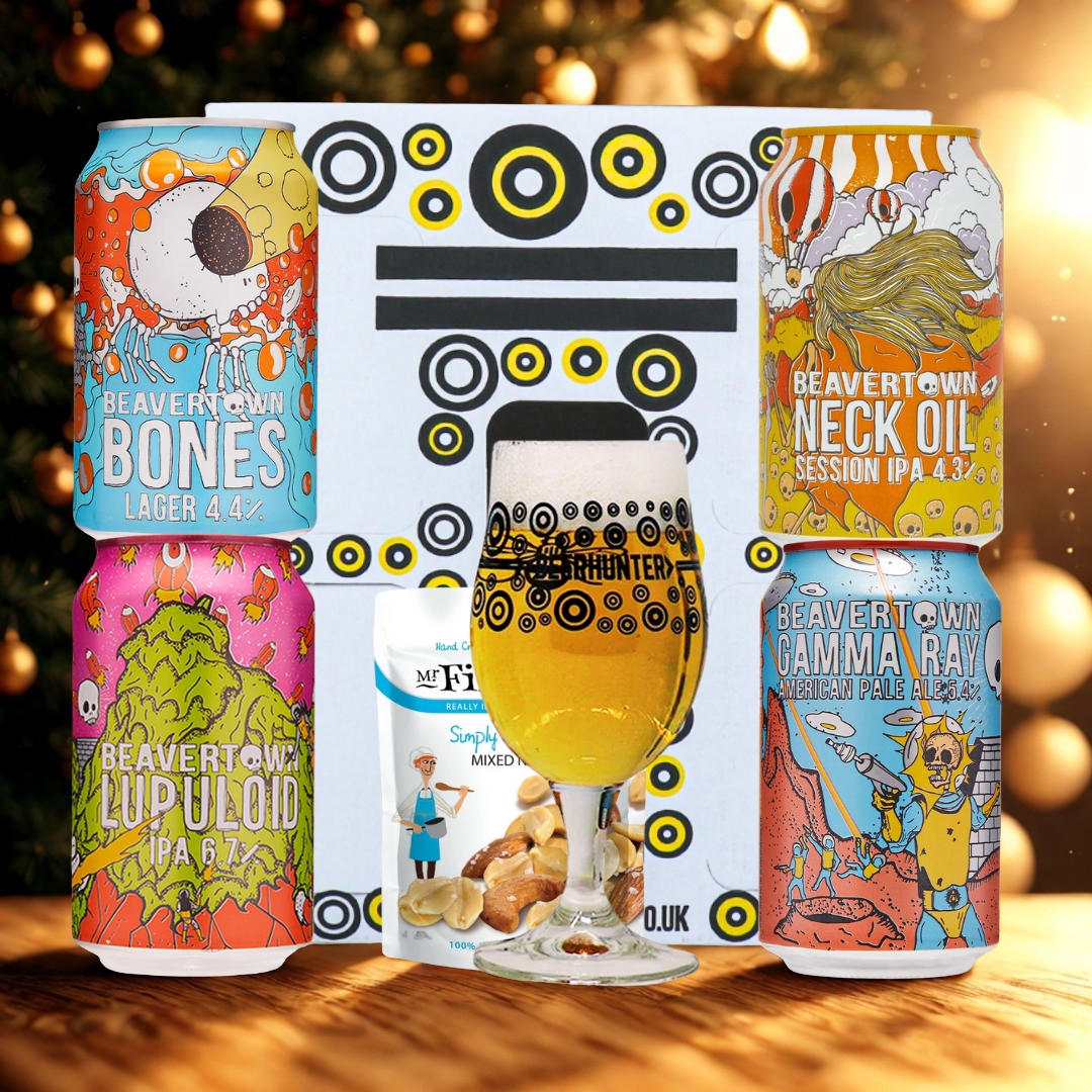Beavertown British Breweries Craft Beer 4 Can Gift Pack with Glass