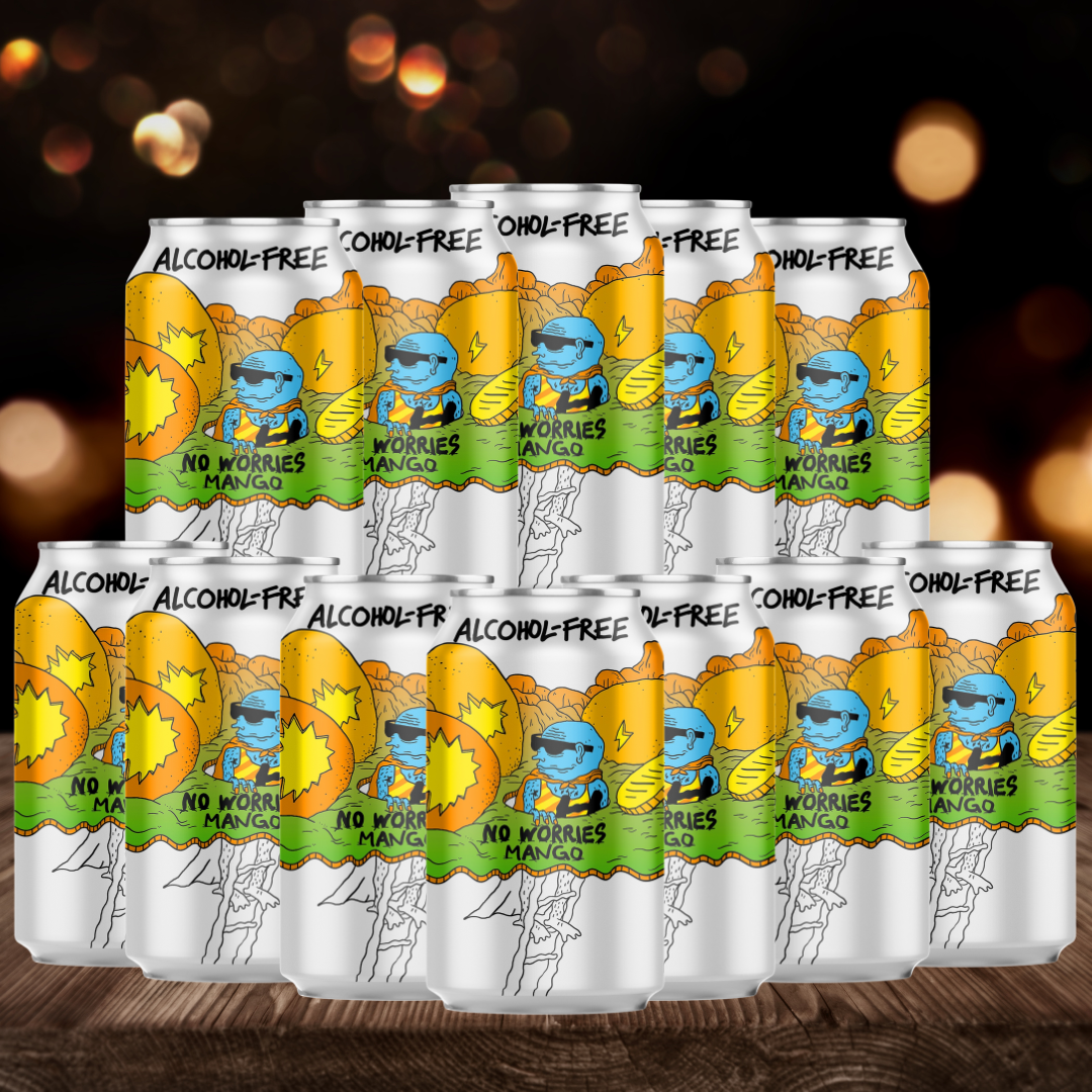 Lervig MANGO British Alcohol Free Pale Ale 330ml Cans – ABV 0.5% (12 Pack)